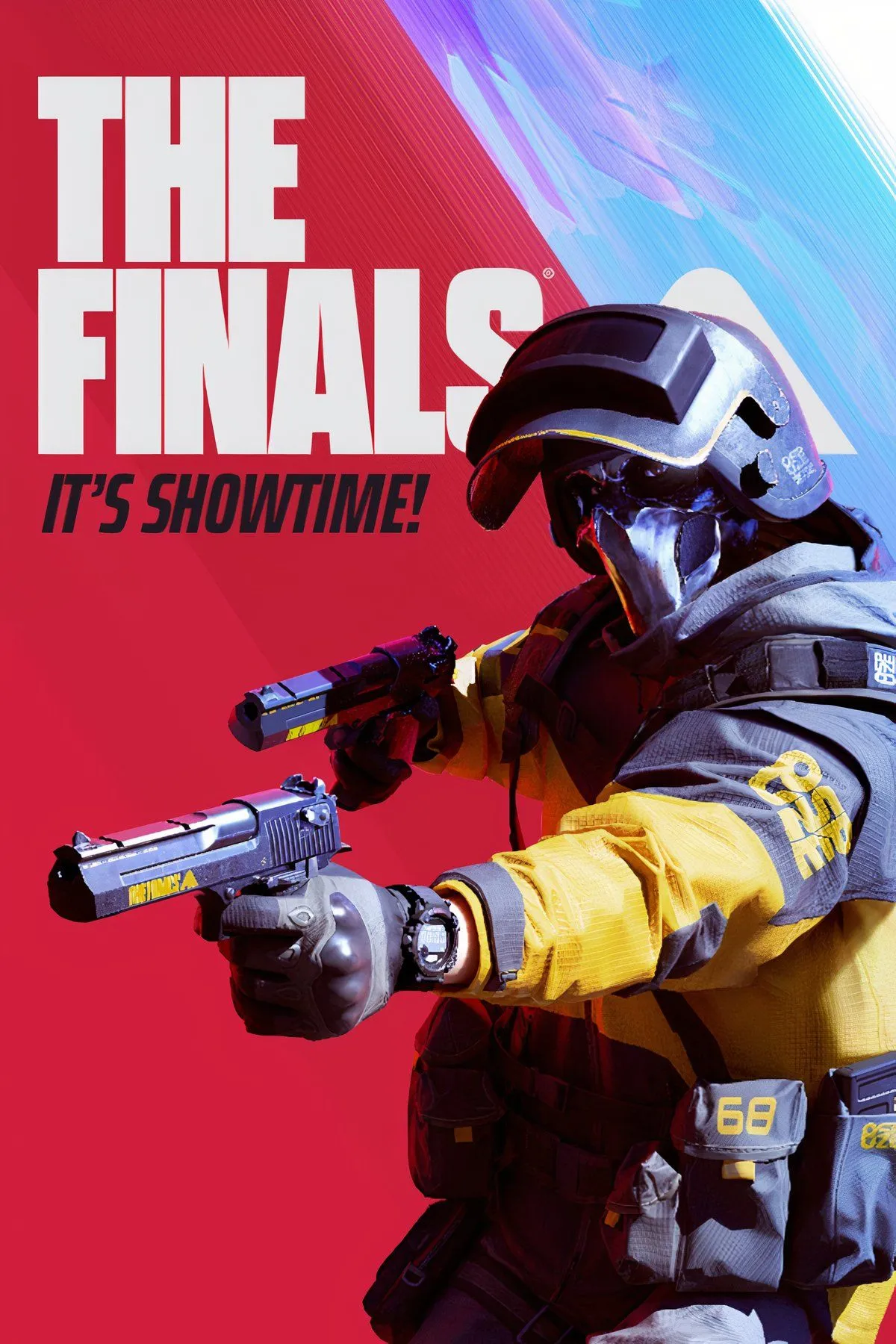 Cảnh chiến đấu trong game The Finals với môi trường đô thị đổ nát và hiệu ứng cháy nổ