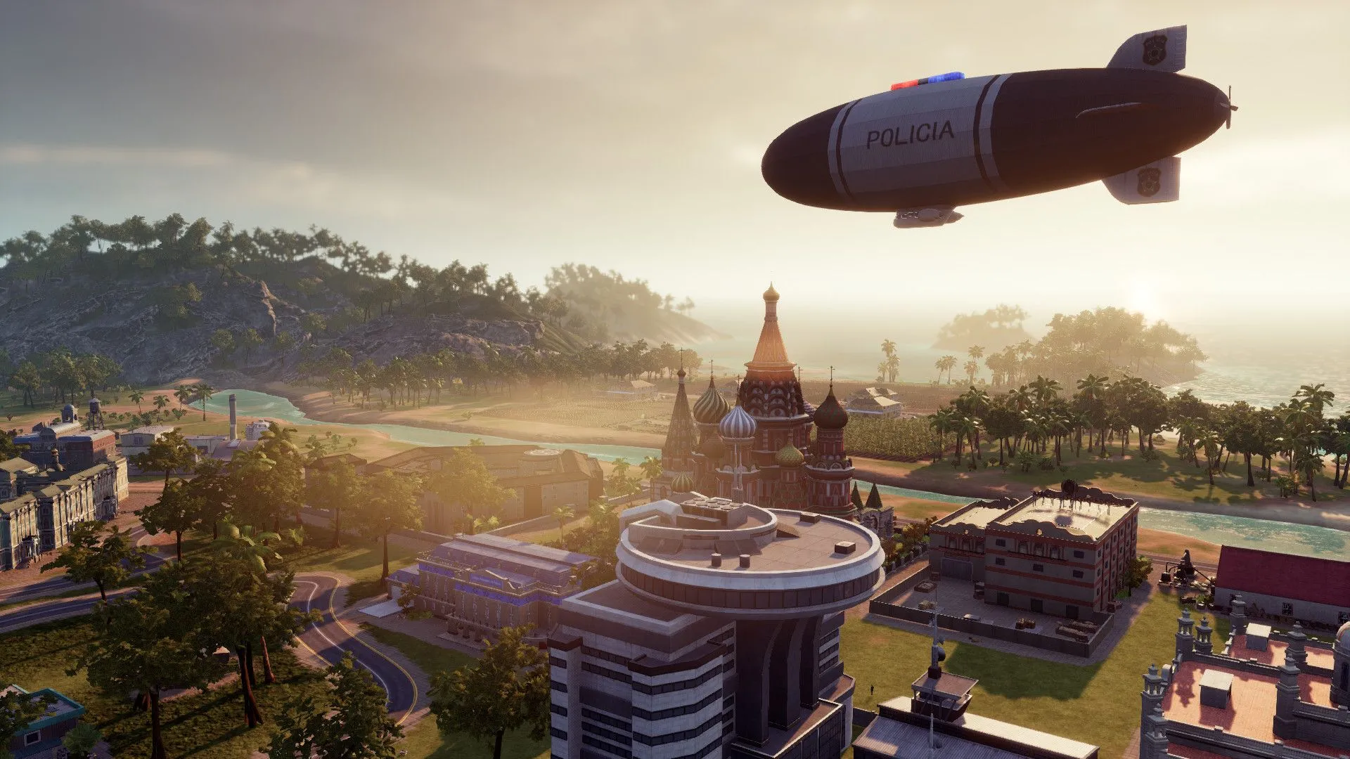 Cảnh công nghiệp trong Tropico 6, nhà máy và các công trình sản xuất