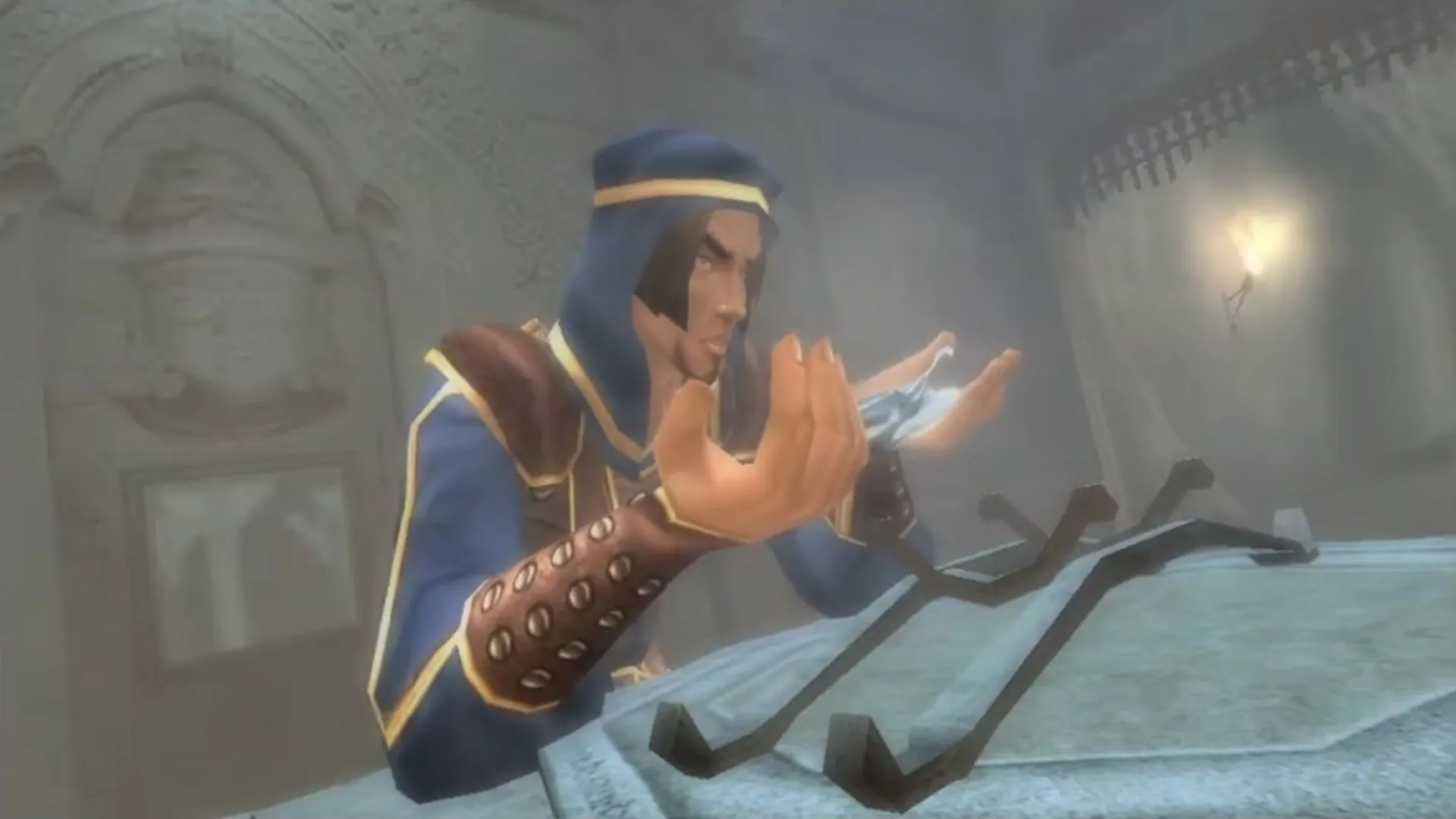 Cảnh Dagger of Time (Dao Thời Gian) được tìm thấy trong game Prince of Persia: The Sands of Time.
