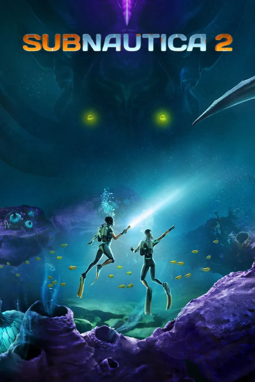 Cảnh dưới nước ấn tượng trong Subnautica 2 với sinh vật biển lạ