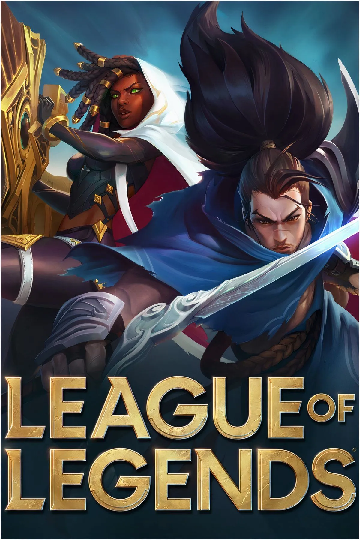 Cảnh giao tranh trong game League of Legends với các tướng đang sử dụng kỹ năng