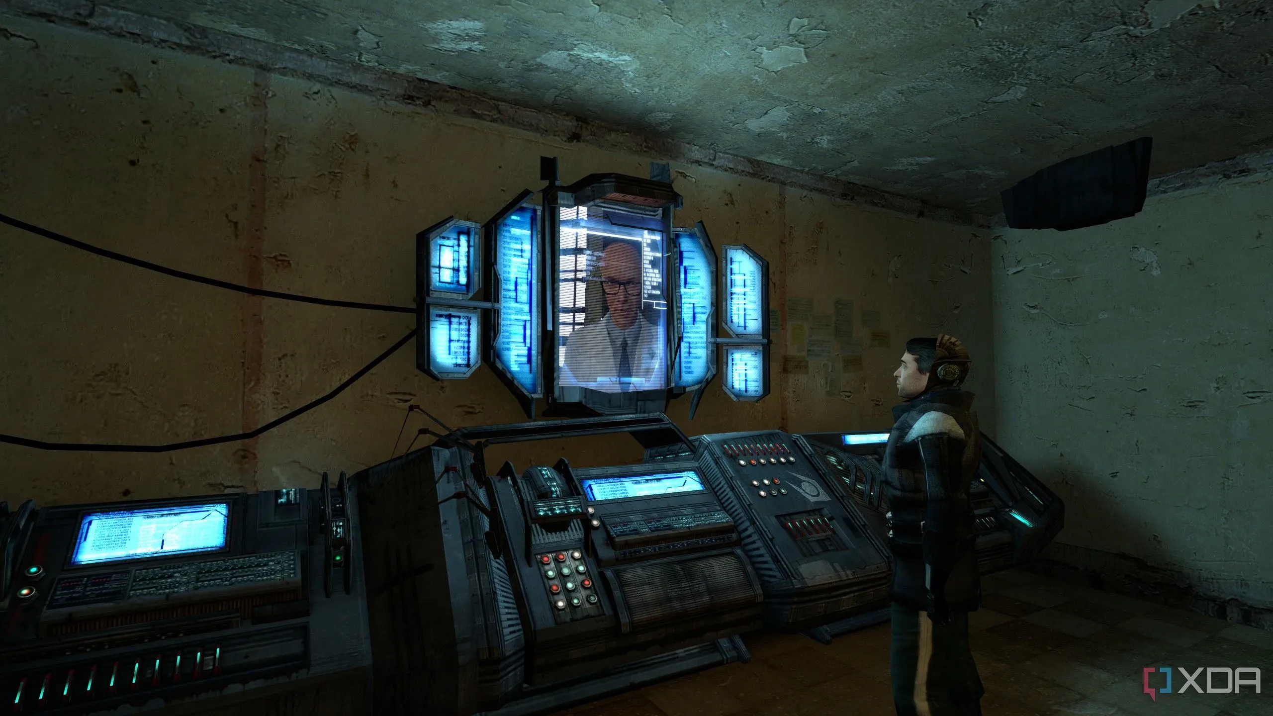 Cảnh mở đầu ấn tượng của game Half-Life 2, giới thiệu thành phố City 17 và lực lượng Combine