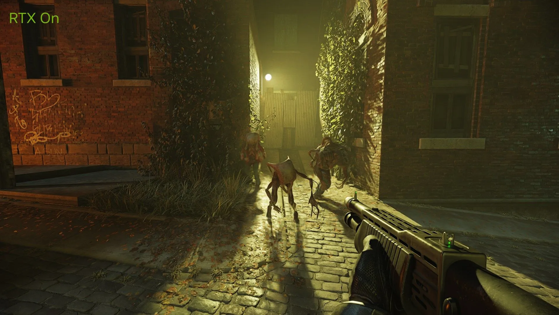 Cảnh quay cận cảnh từ Half-Life 2 RTX, thể hiện chất lượng đồ họa Ray Tracing và vật liệu mới