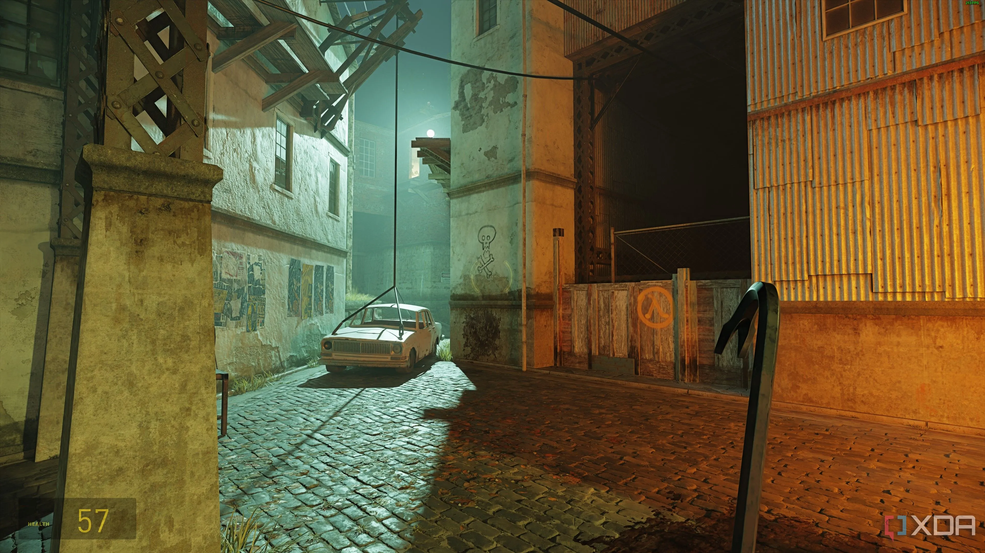 Cảnh trong game Half-Life 2 RTX với đồ họa nâng cao