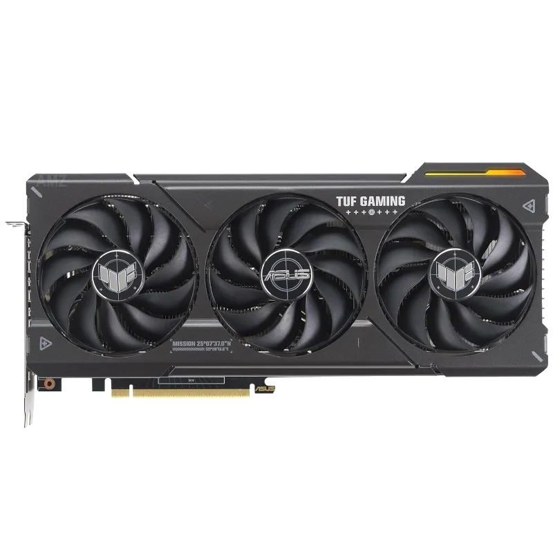 Card đồ họa Asus TUF Gaming GeForce RTX 4070 Super OC với thiết kế tản nhiệt ba quạt
