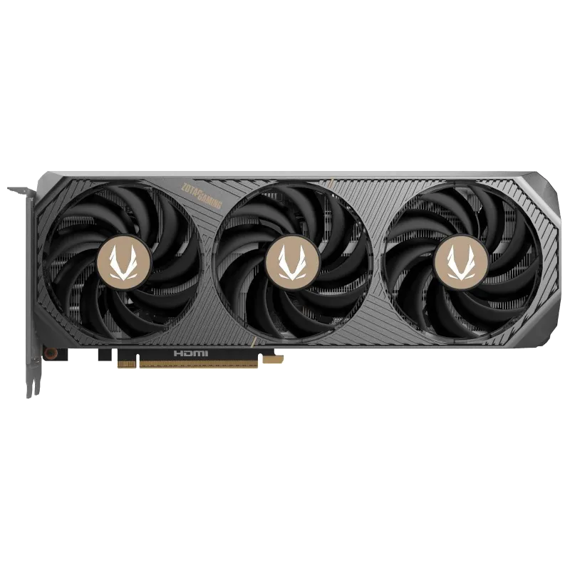 Card đồ họa Zotac Solid GeForce RTX 5070 với điểm nhấn màu đồng