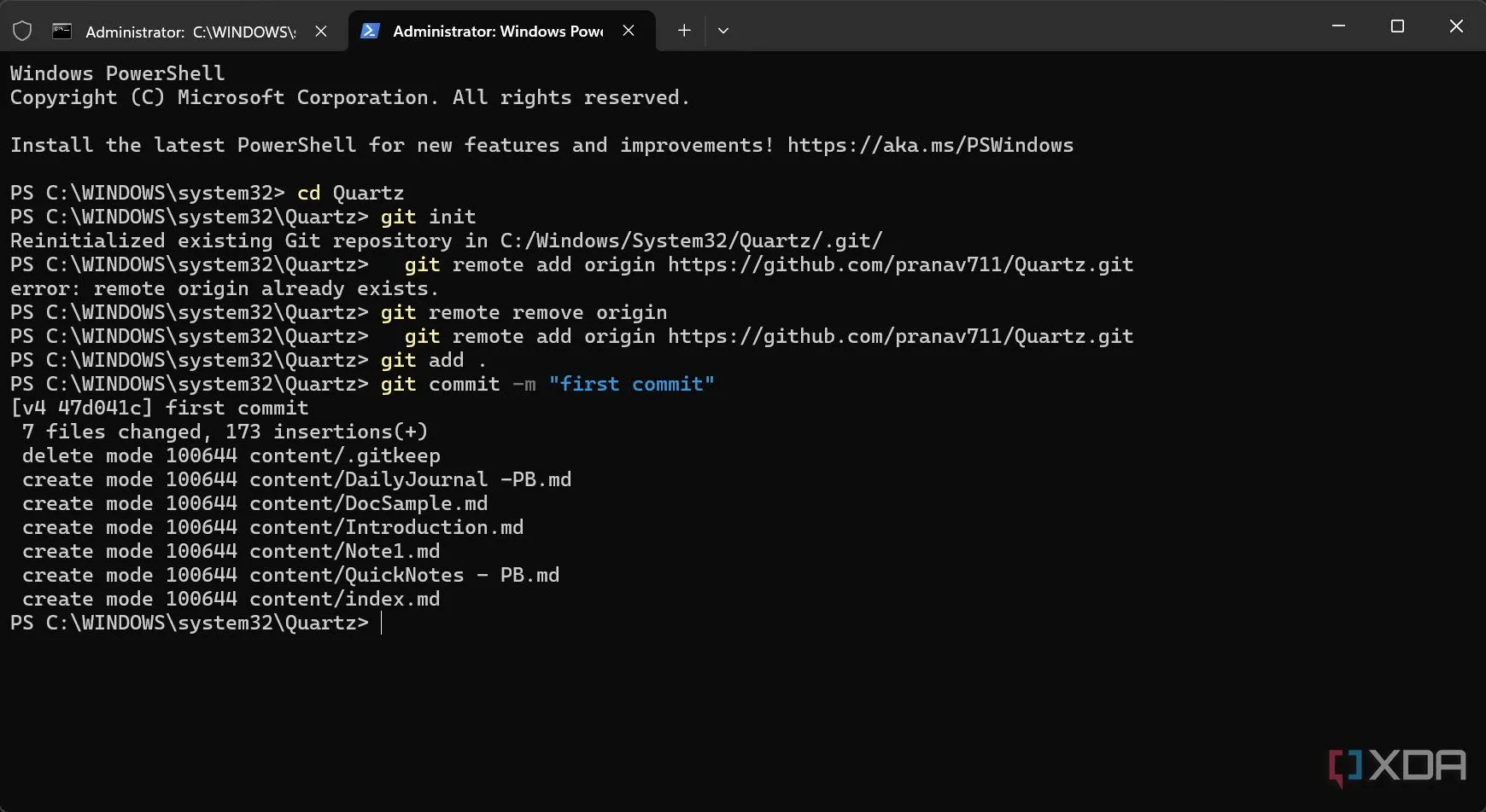 Cấu hình kho lưu trữ GitHub để chuẩn bị triển khai website Obsidian của bạn.