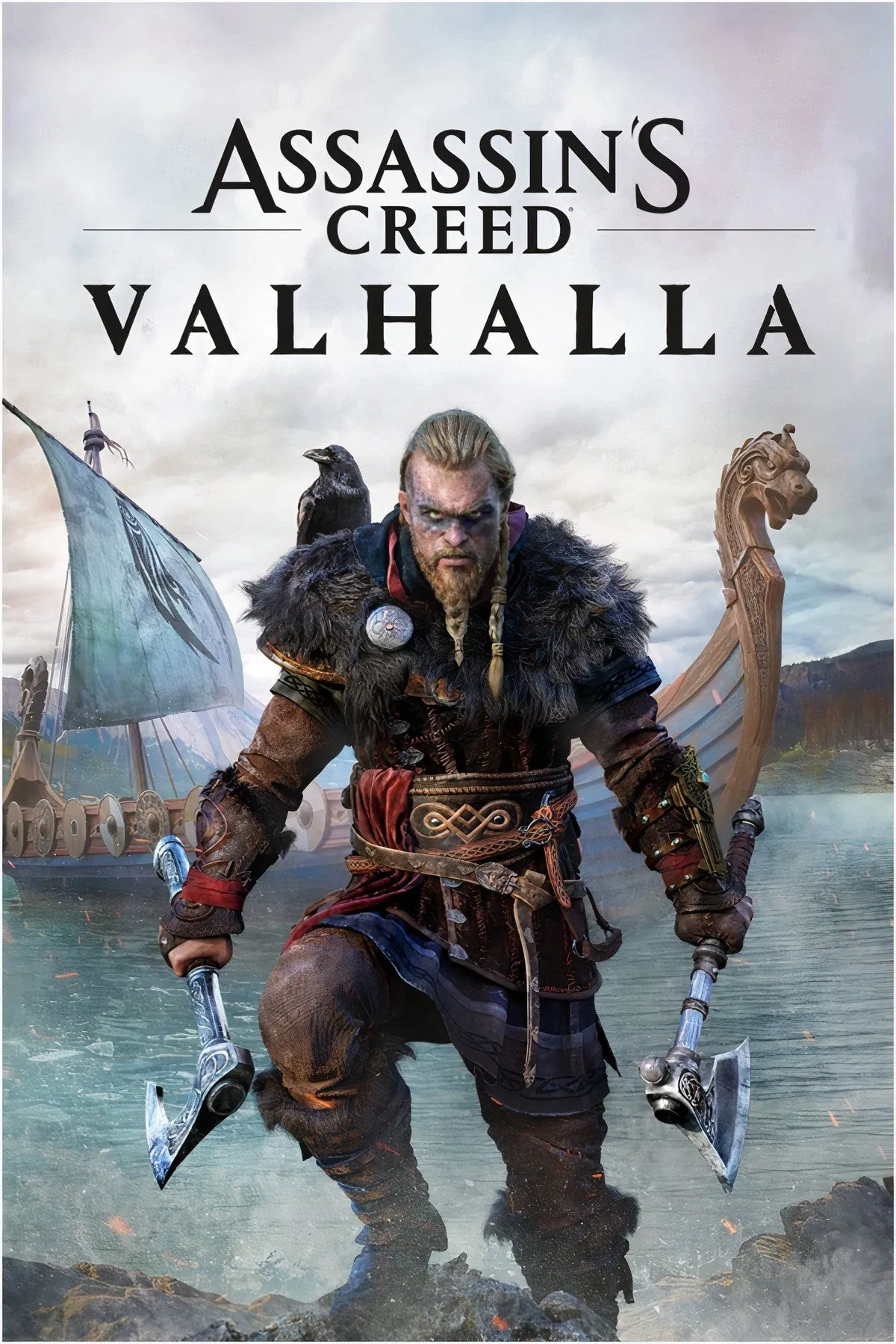 Chiến binh Viking Eivor đứng giữa phong cảnh xanh mướt của nước Anh trong Assassin's Creed Valhalla