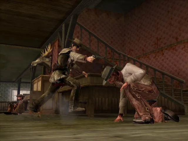 Colton, nhân vật chính trong game Gun, đang chiến đấu tại Alhambra