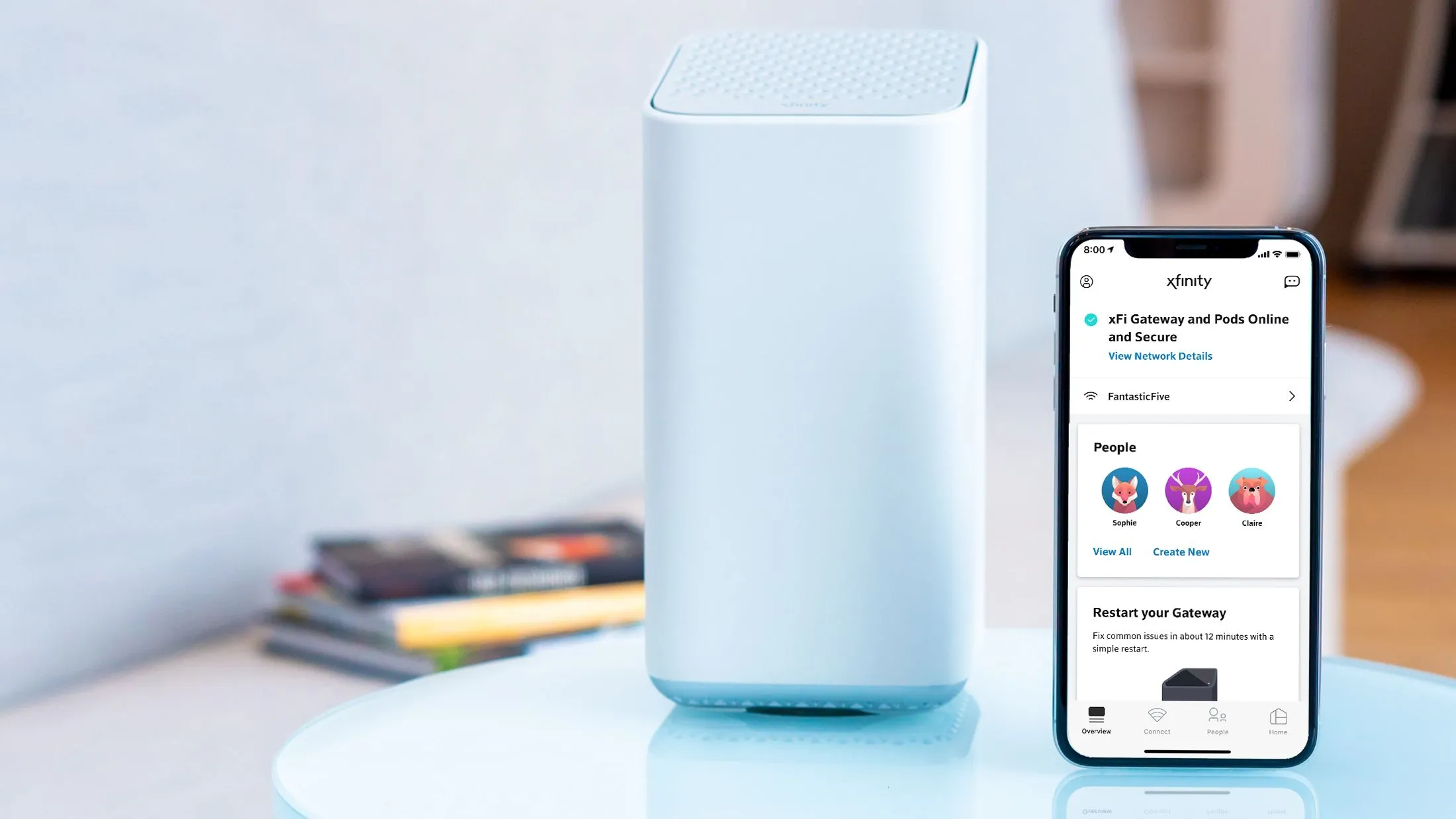 Cổng internet Xfinity XFi và điều khiển ứng dụng