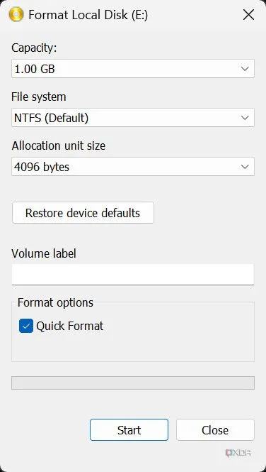 Cửa sổ &quot;Mount new virtual disk&quot; trong ImDisk để cấu hình ổ đĩa RAM ảo