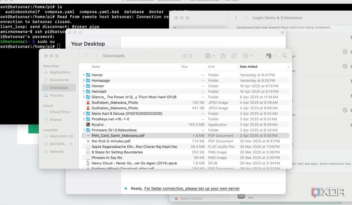 Cửa sổ phiên làm việc RustDesk đang hoạt động với các tùy chọn điều khiển