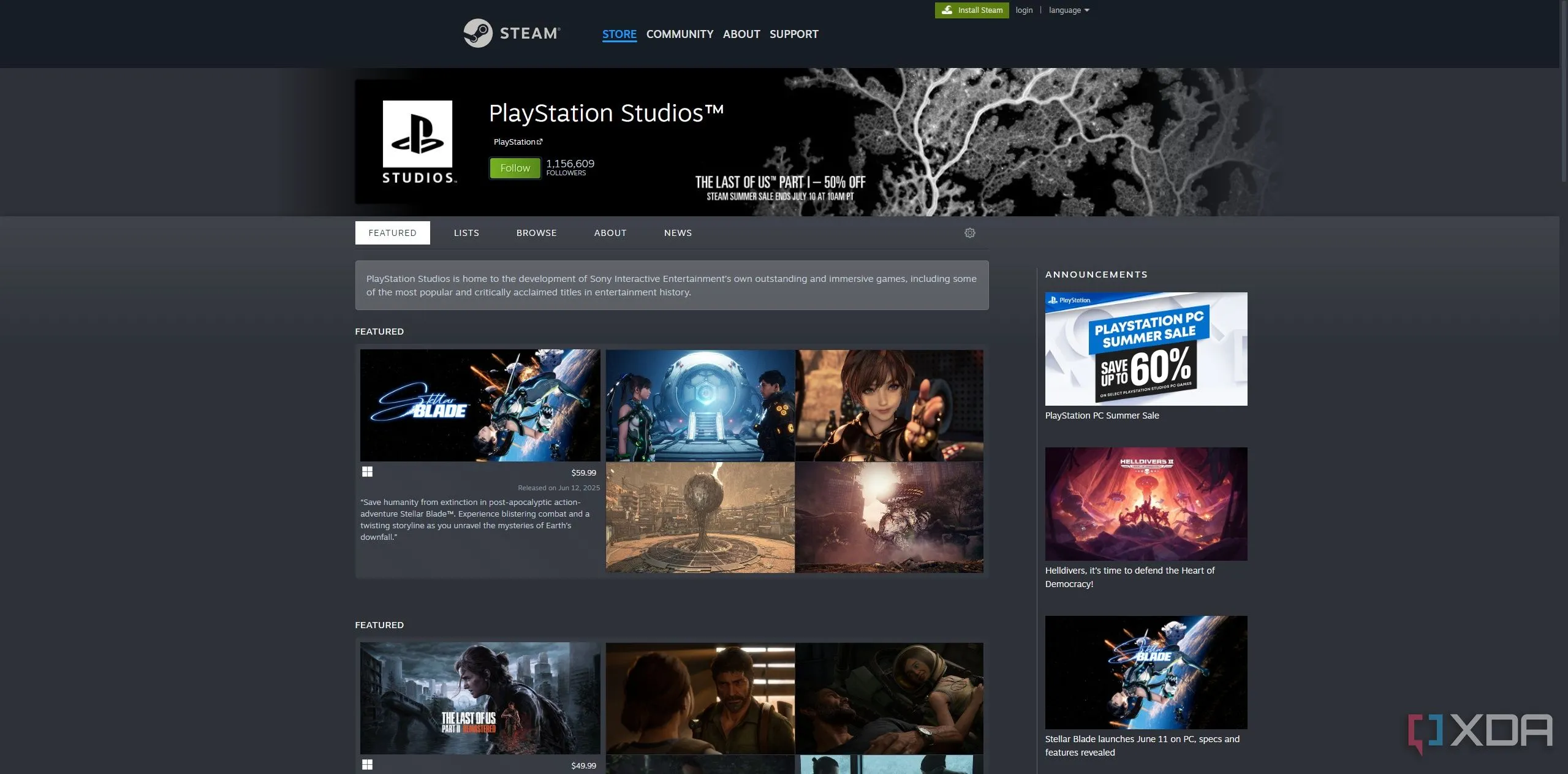 Danh sách các tựa game đình đám của PlayStation Studios đang có mặt trên nền tảng Steam, bao gồm các game độc quyền được port lên PC.