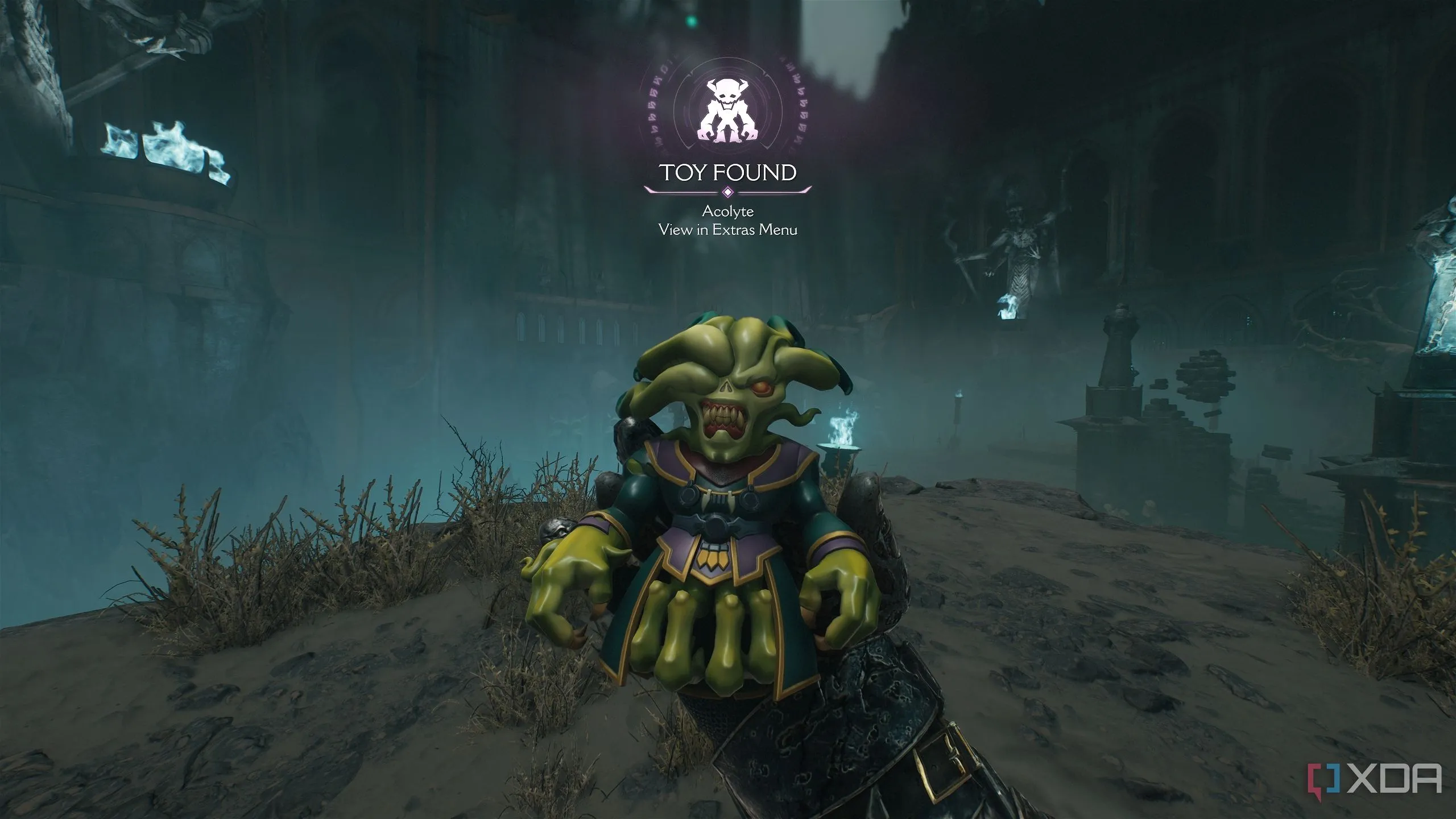 Đồ chơi Acolyte có thể thu thập được trong Chapter 19 Doom The Dark Ages.
