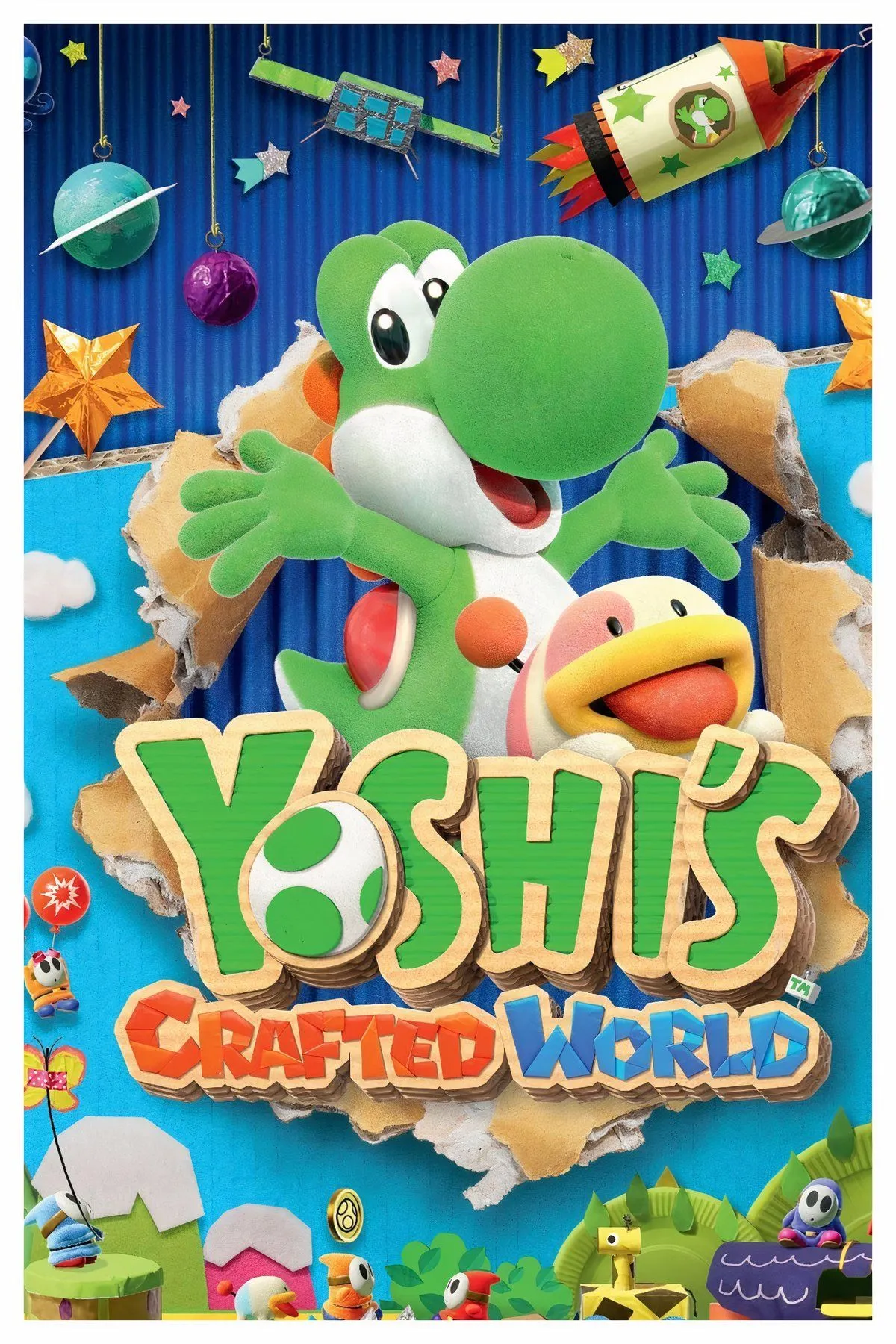 Đồ họa thế giới thủ công độc đáo trong game Yoshi's Crafted World