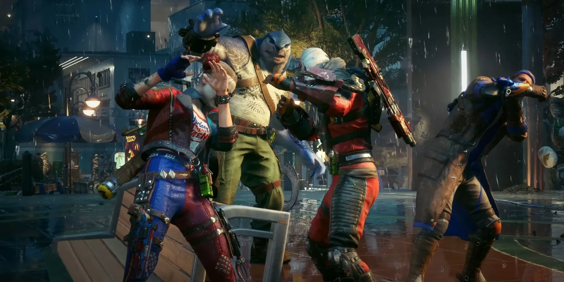 Đội Suicide Squad choáng váng sau đòn tấn công của Superman trong game
