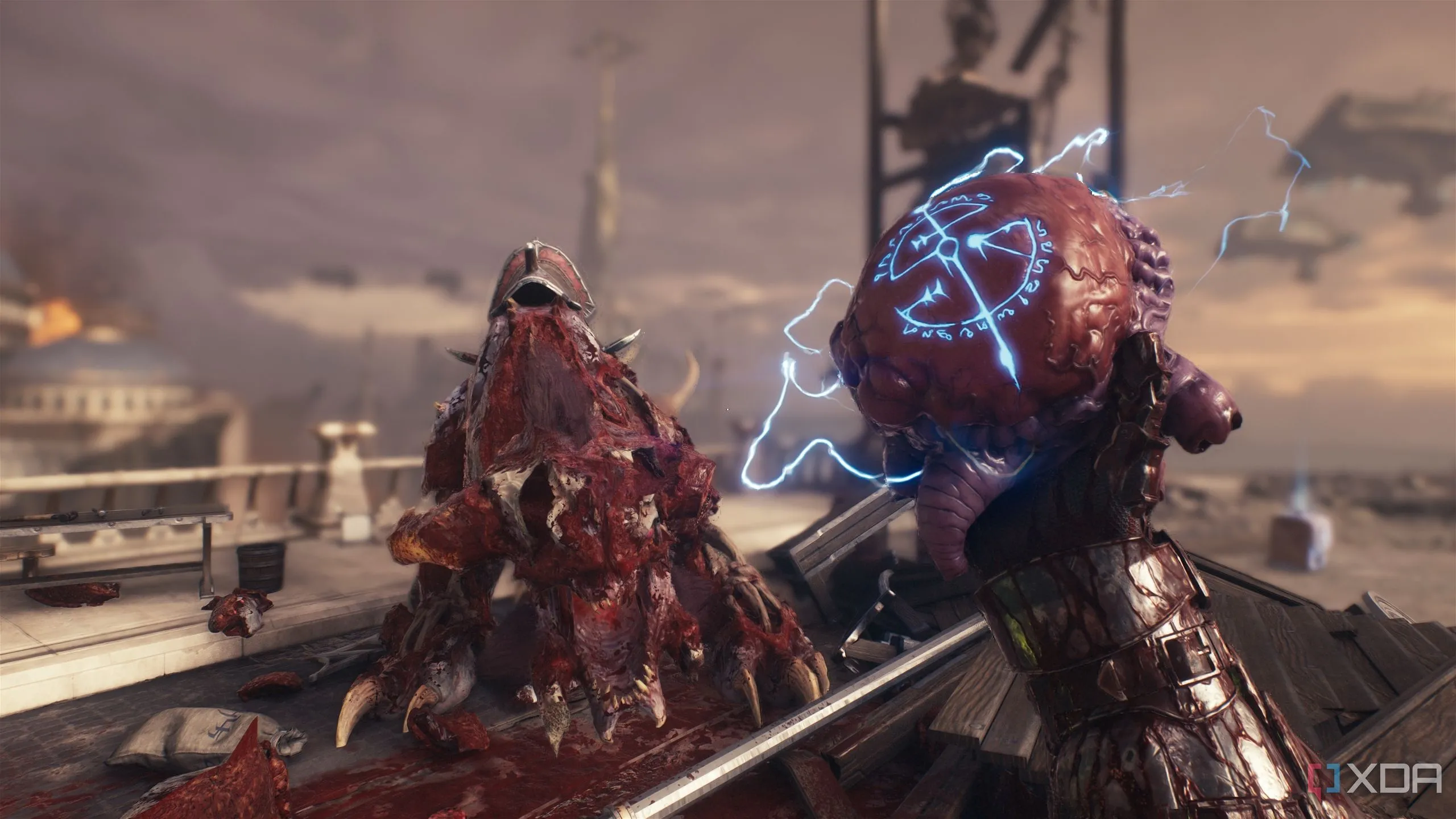 Doom Slayer cầm trái tim của một con quỷ để nâng cấp máu trong Doom The Dark Ages.
