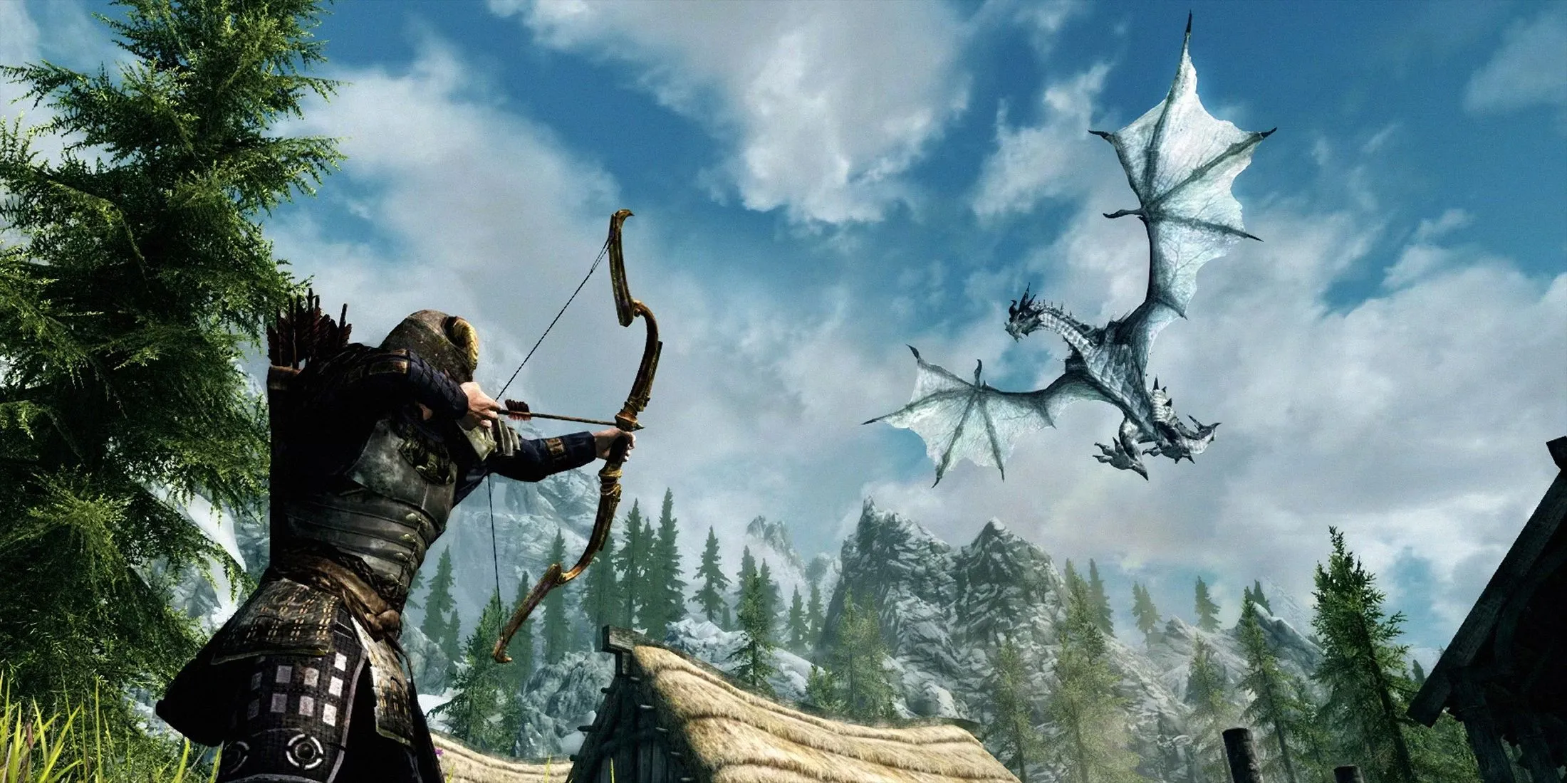 Dragonborn đang thực hiện Shout mạnh mẽ, thể hiện tính năng điều khiển giọng nói của mod Dragonborn Speaks Naturally