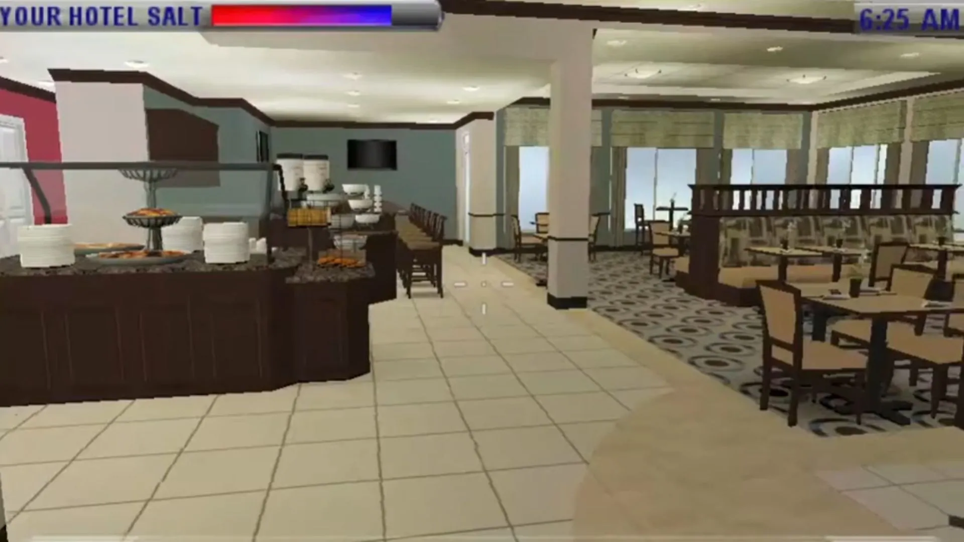 Gameplay của The Hilton Family trên PSP mô phỏng công việc quản lý khách sạn