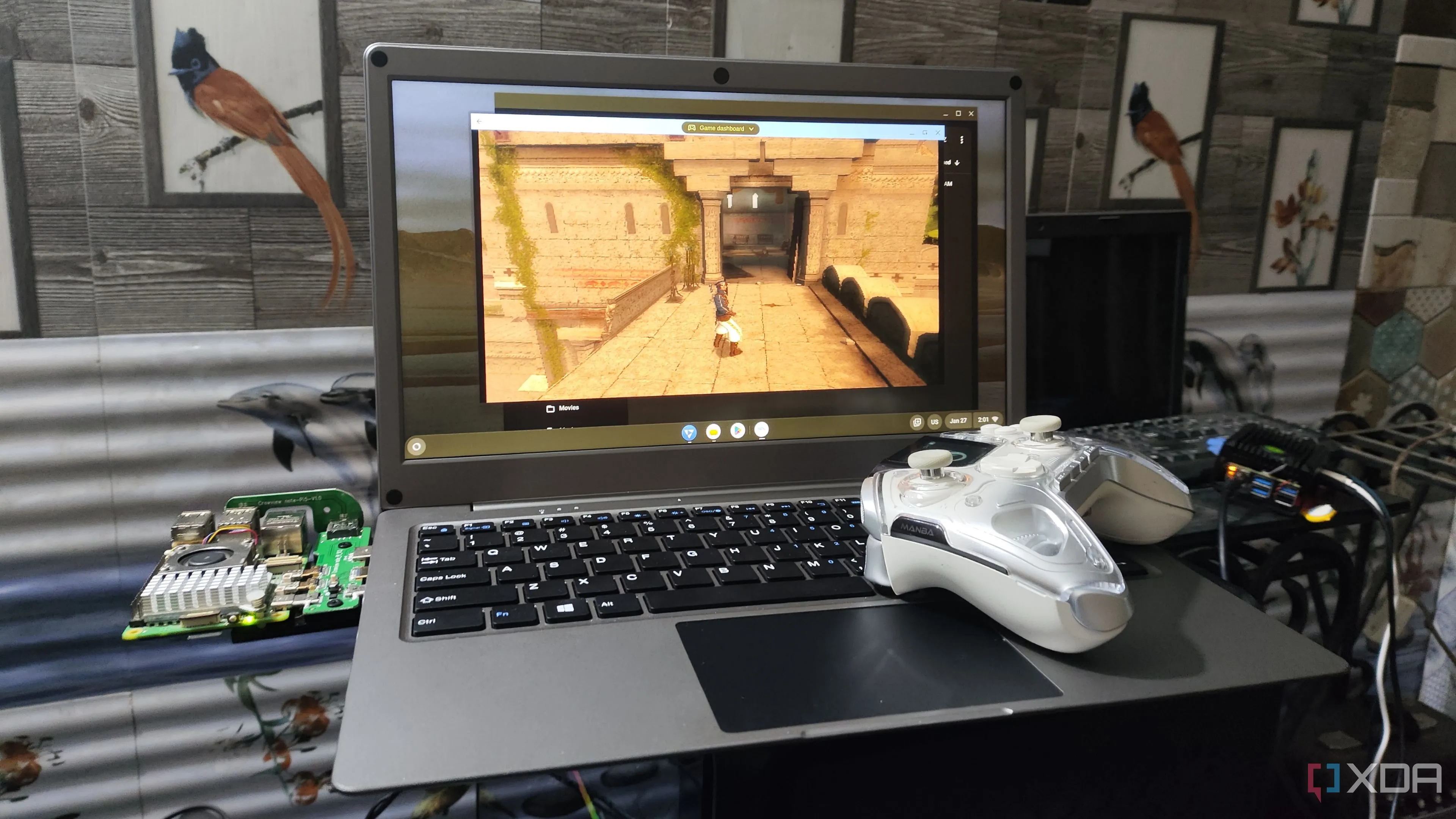 Giả lập Prince of Persia Sands of Time trên Raspberry Pi 5, với khung cảnh parkour và Dagger of Time