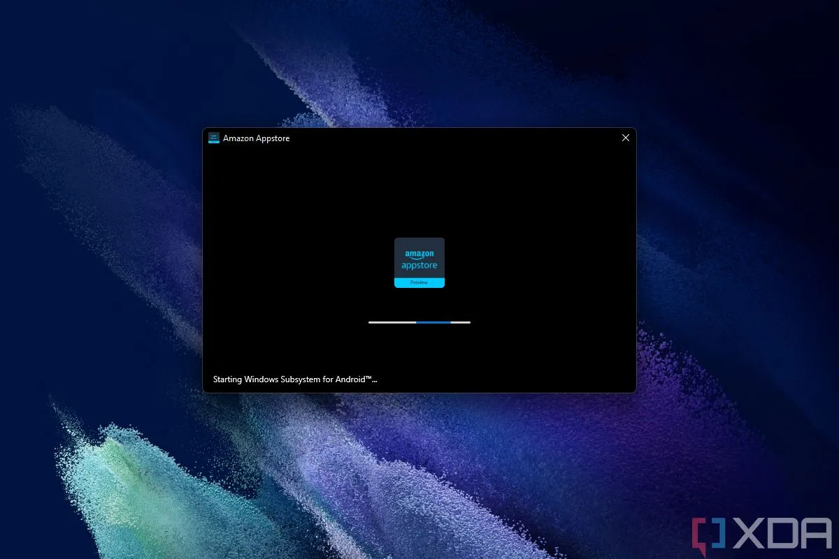 Giao diện cài đặt Amazon Appstore trên hệ điều hành Windows 11