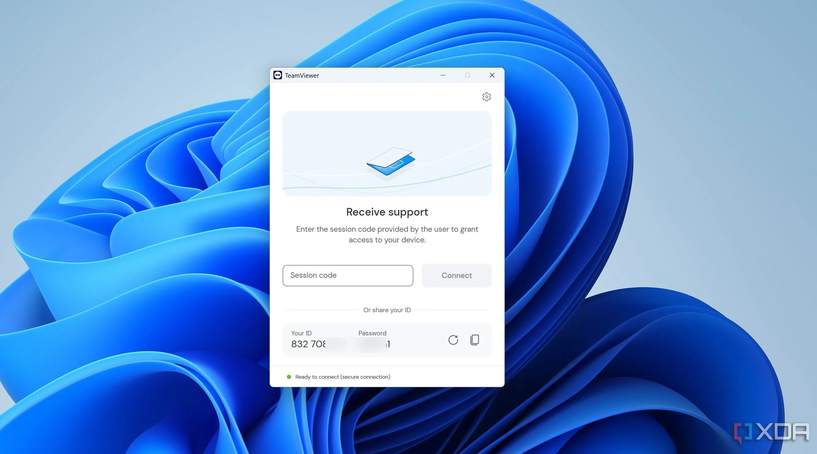 Giao diện chính và các tùy chọn của TeamViewer