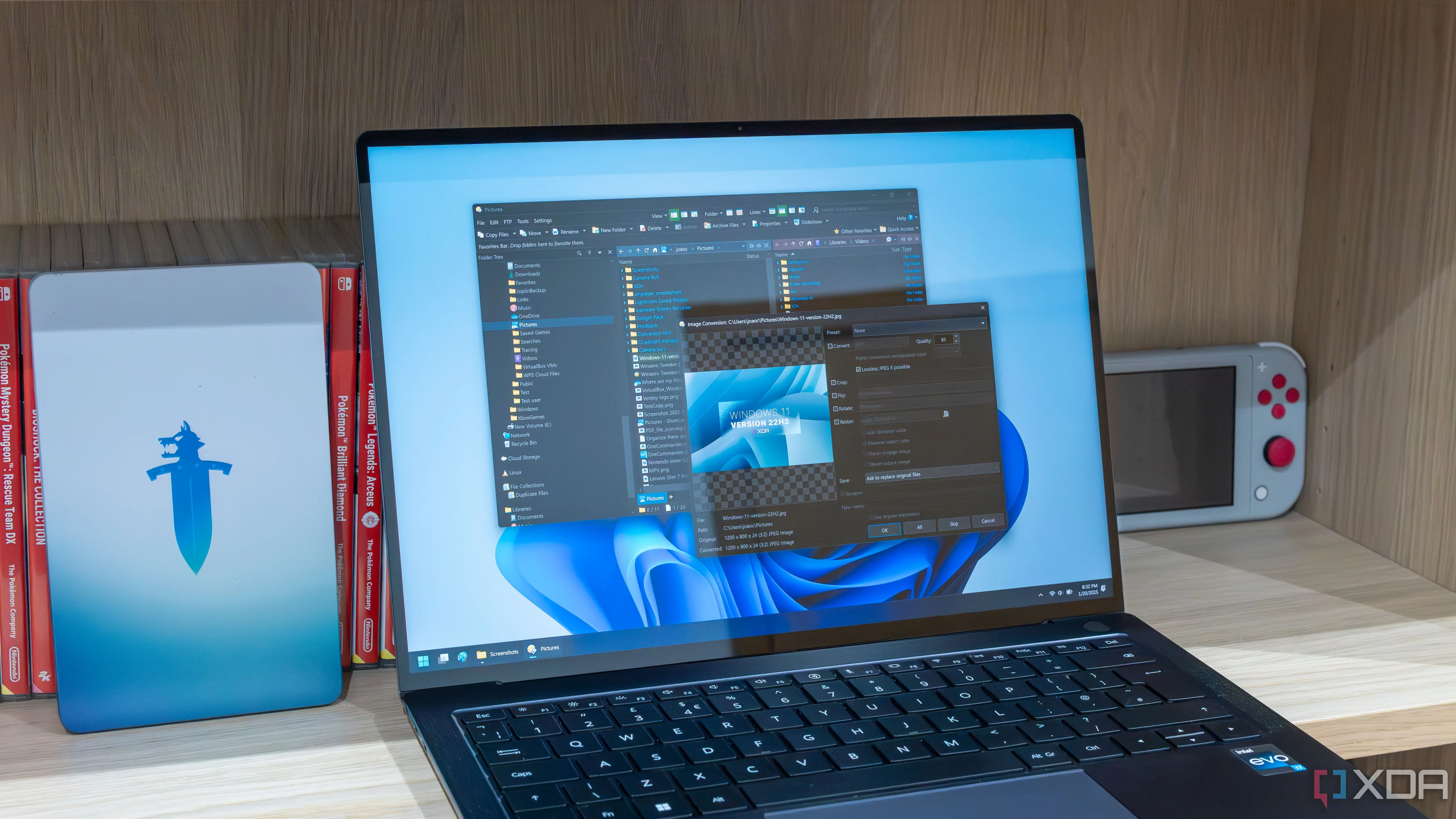 Giao diện Directory Opus trên Windows 11, một trình quản lý tệp tin mạnh mẽ