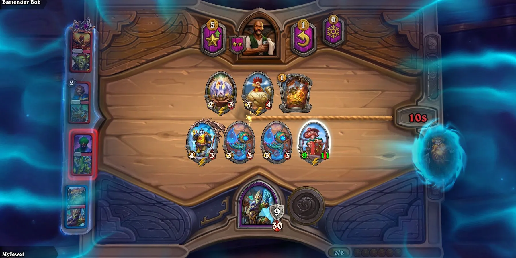 Giao diện game Hearthstone Battlegrounds Duos