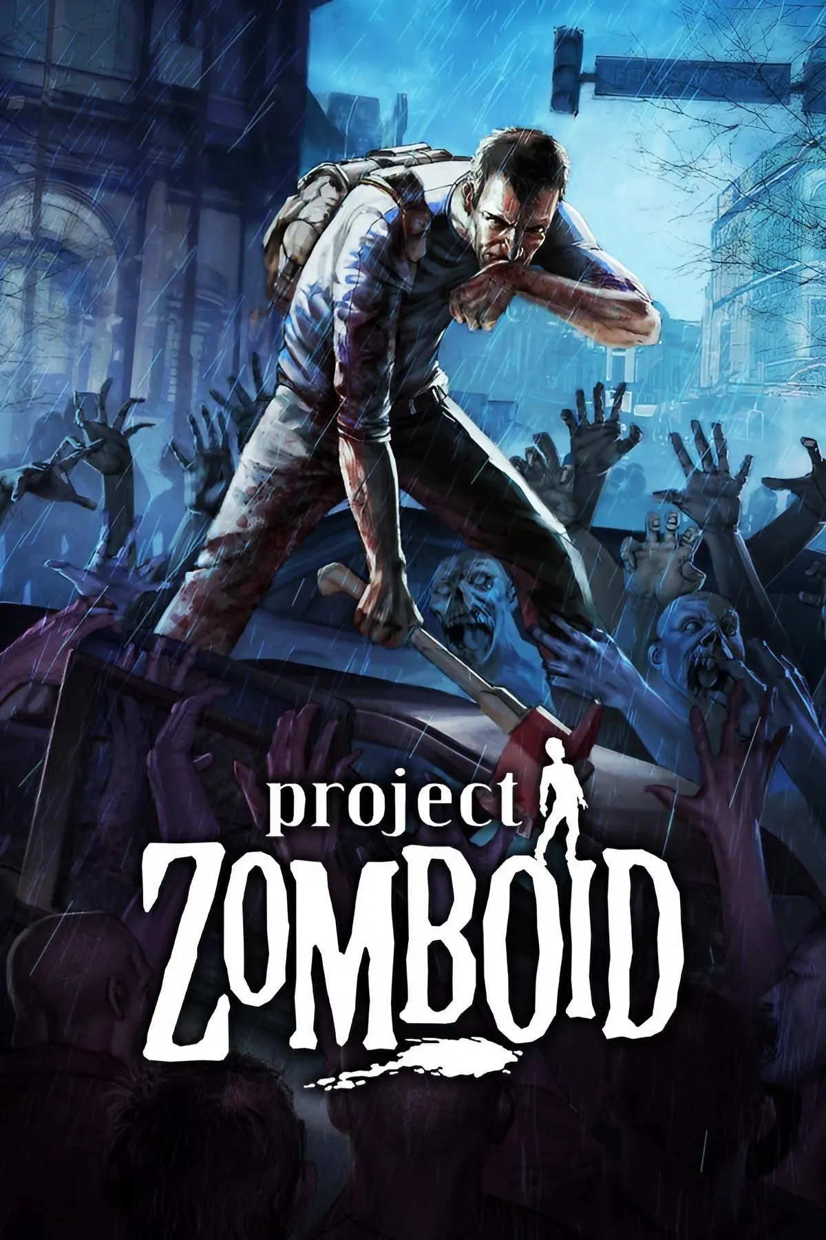 Giao diện isometric đặc trưng của Project Zomboid với nhân vật và môi trường