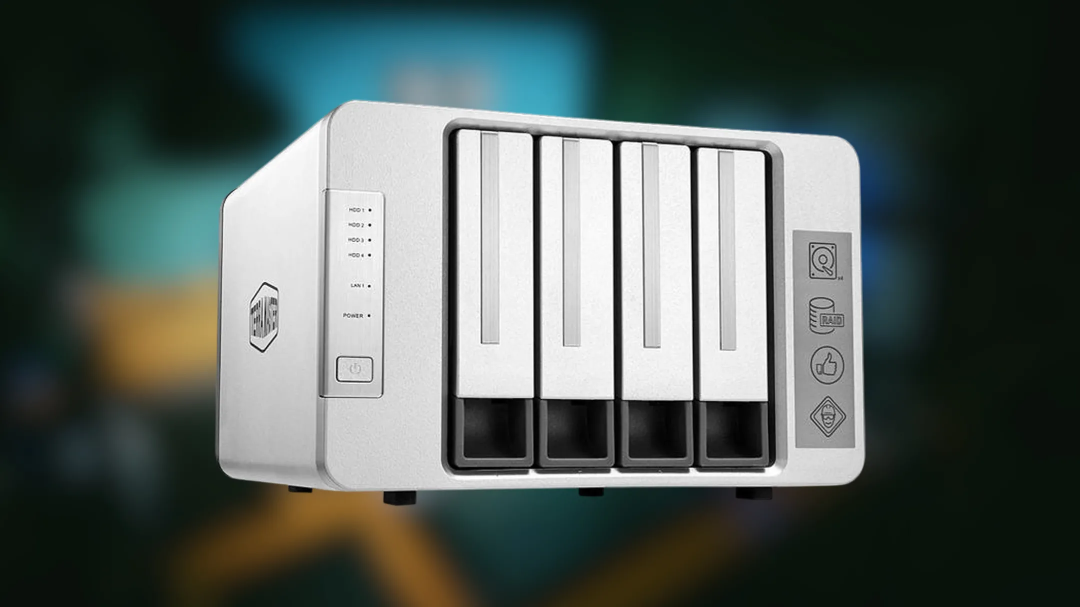Giao diện mặt trước của NAS TerraMaster F4-210