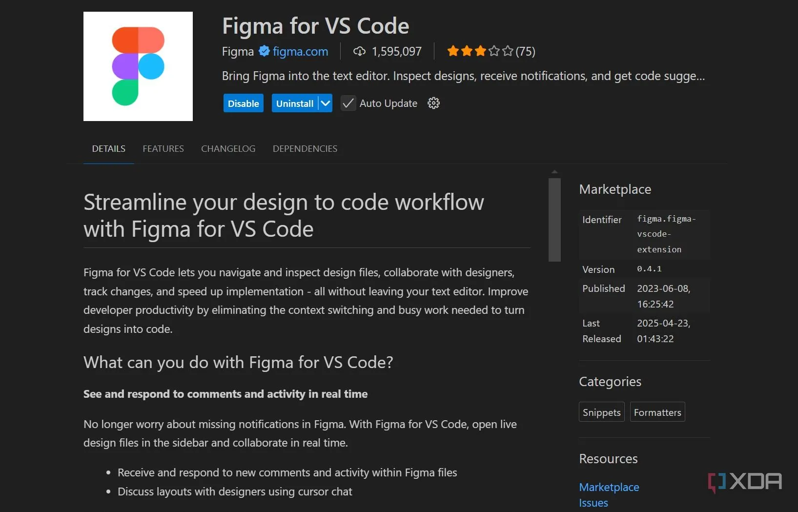 Giao diện Project Manager extension hiển thị danh sách các dự án đã lưu trong VS Code.