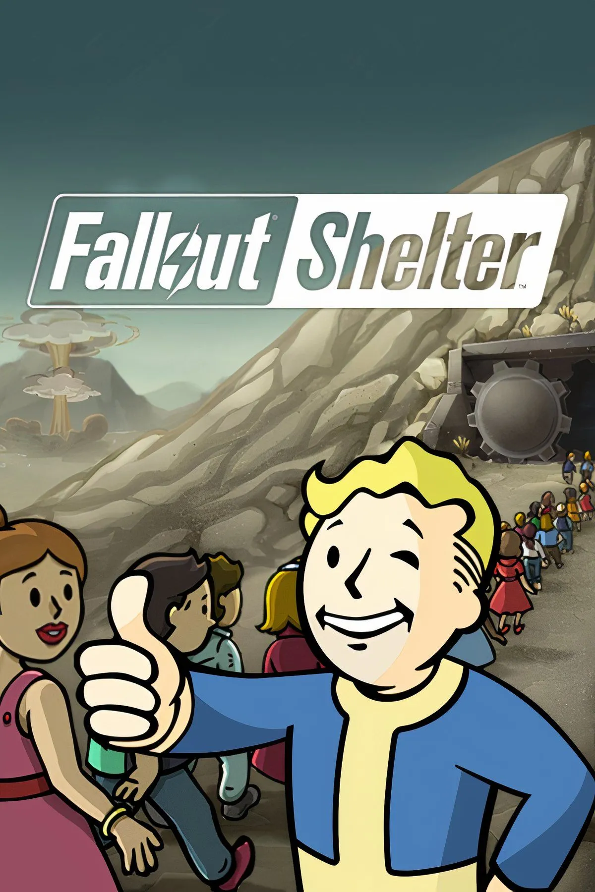 Giao diện quản lý hầm trú ẩn trong Fallout Shelter, game miễn phí từ vũ trụ Fallout