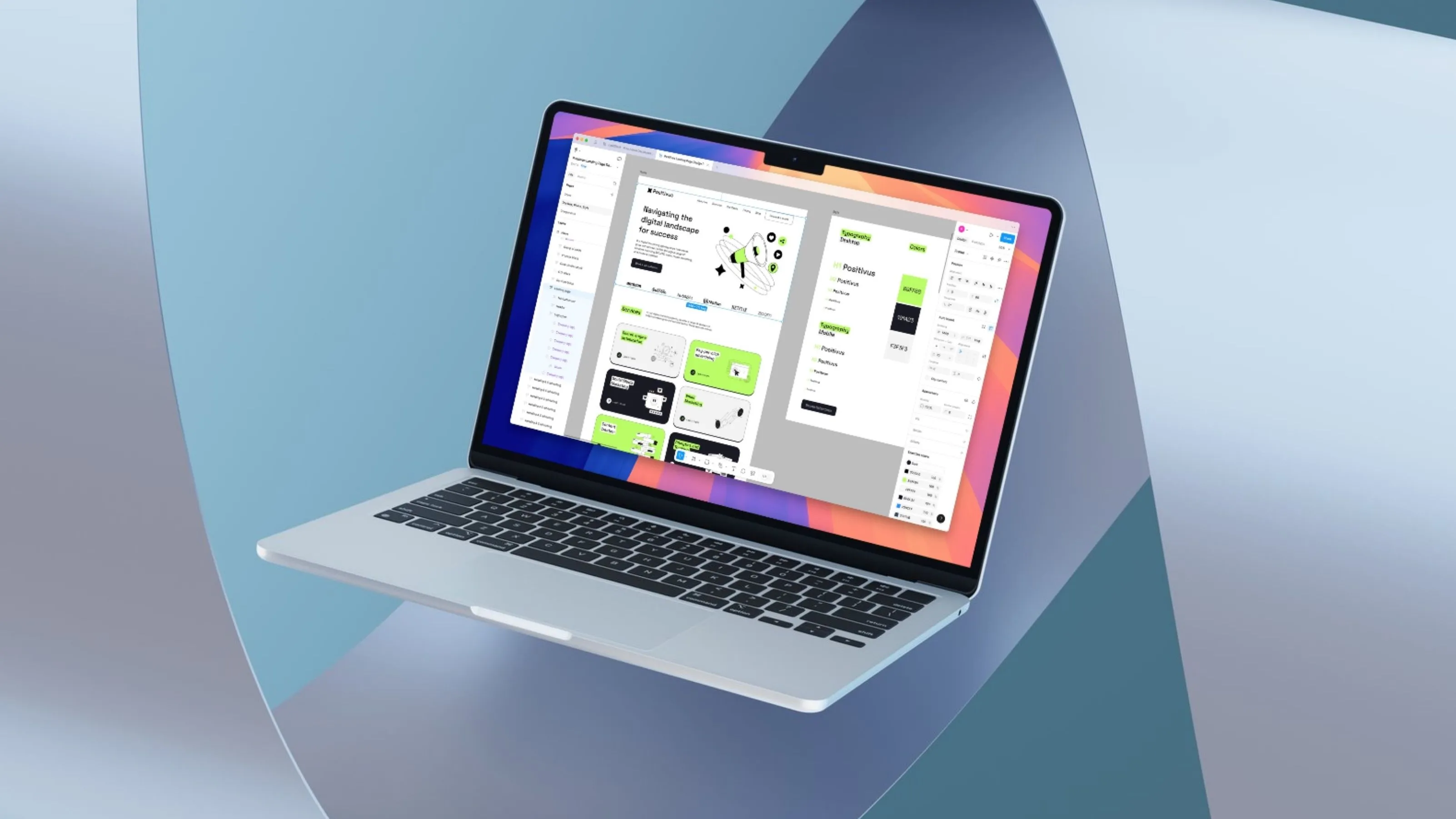 Giao diện thiết kế prototype website trong Figma