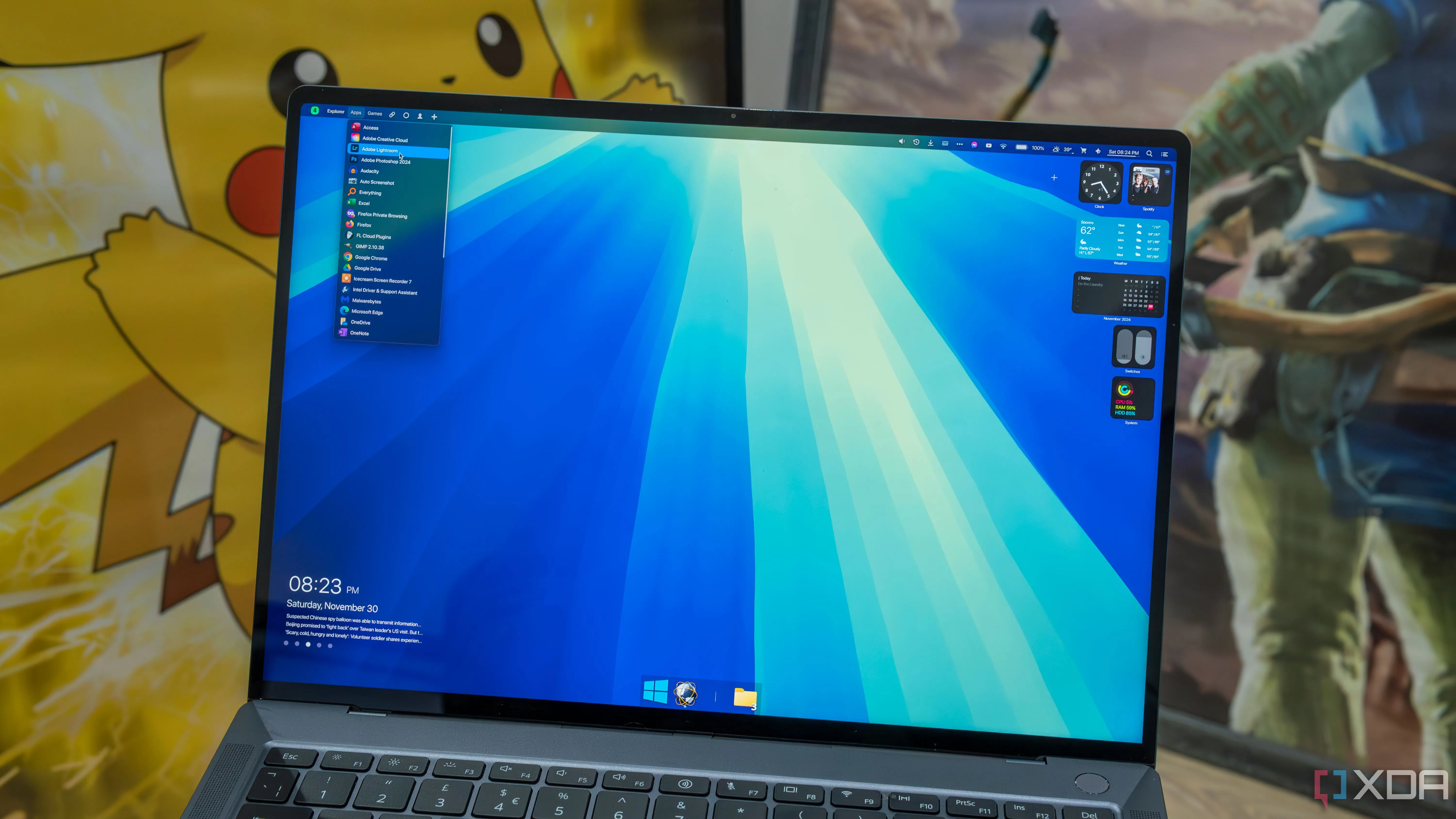 Giao diện Windows 11 được cá nhân hóa để có phong cách giống macOS