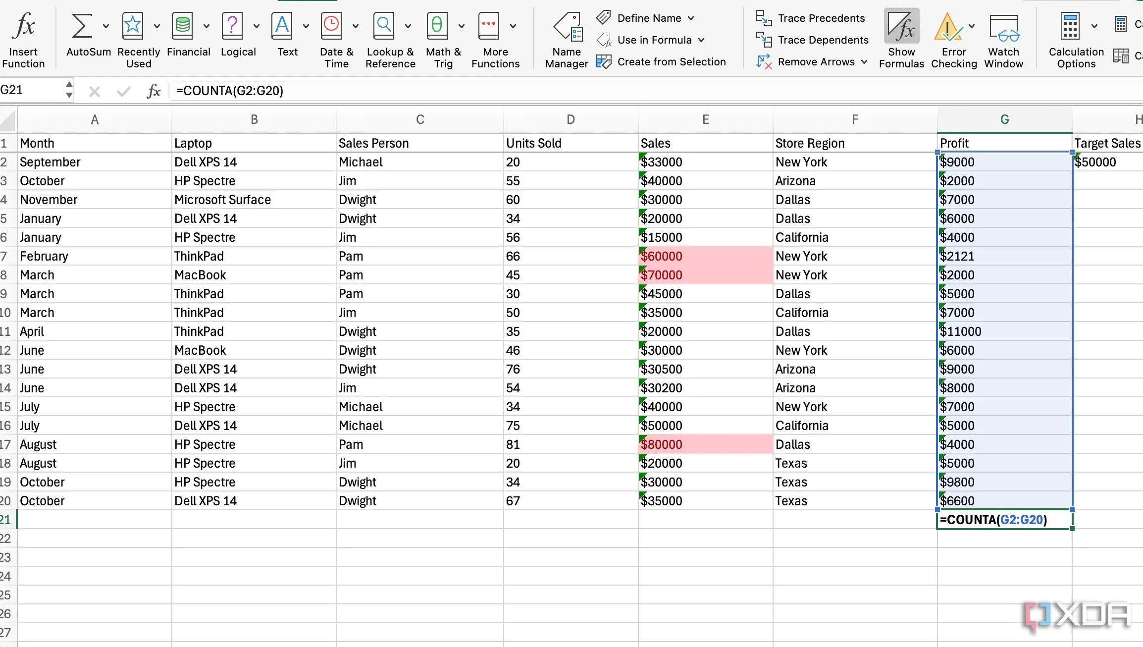 Hiển thị tất cả công thức trong Excel để có cái nhìn tổng quan và nhanh chóng