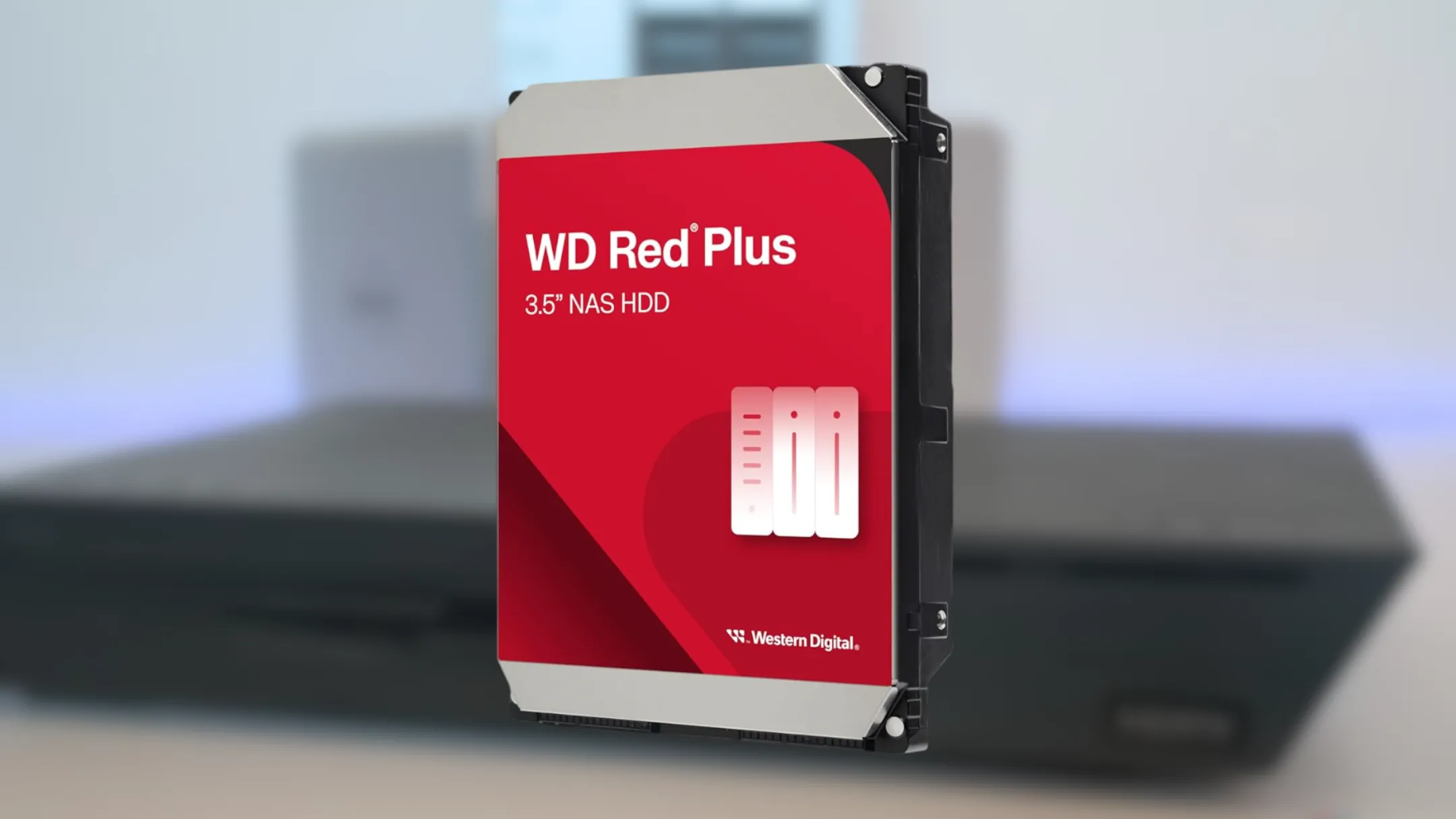 Hình ảnh chi tiết ổ cứng Western Digital WD Red Plus cho hệ thống NAS