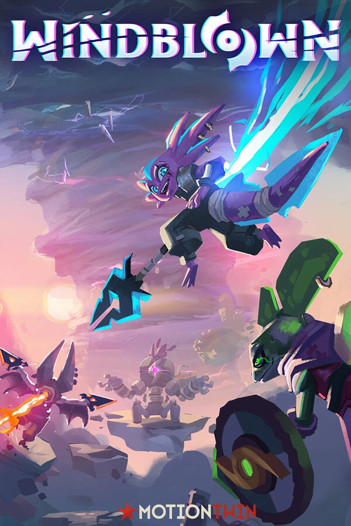 Hình ảnh chụp từ game Windblown, một tựa game hành động roguelike với đồ họa 3D phong cách hoạt hình