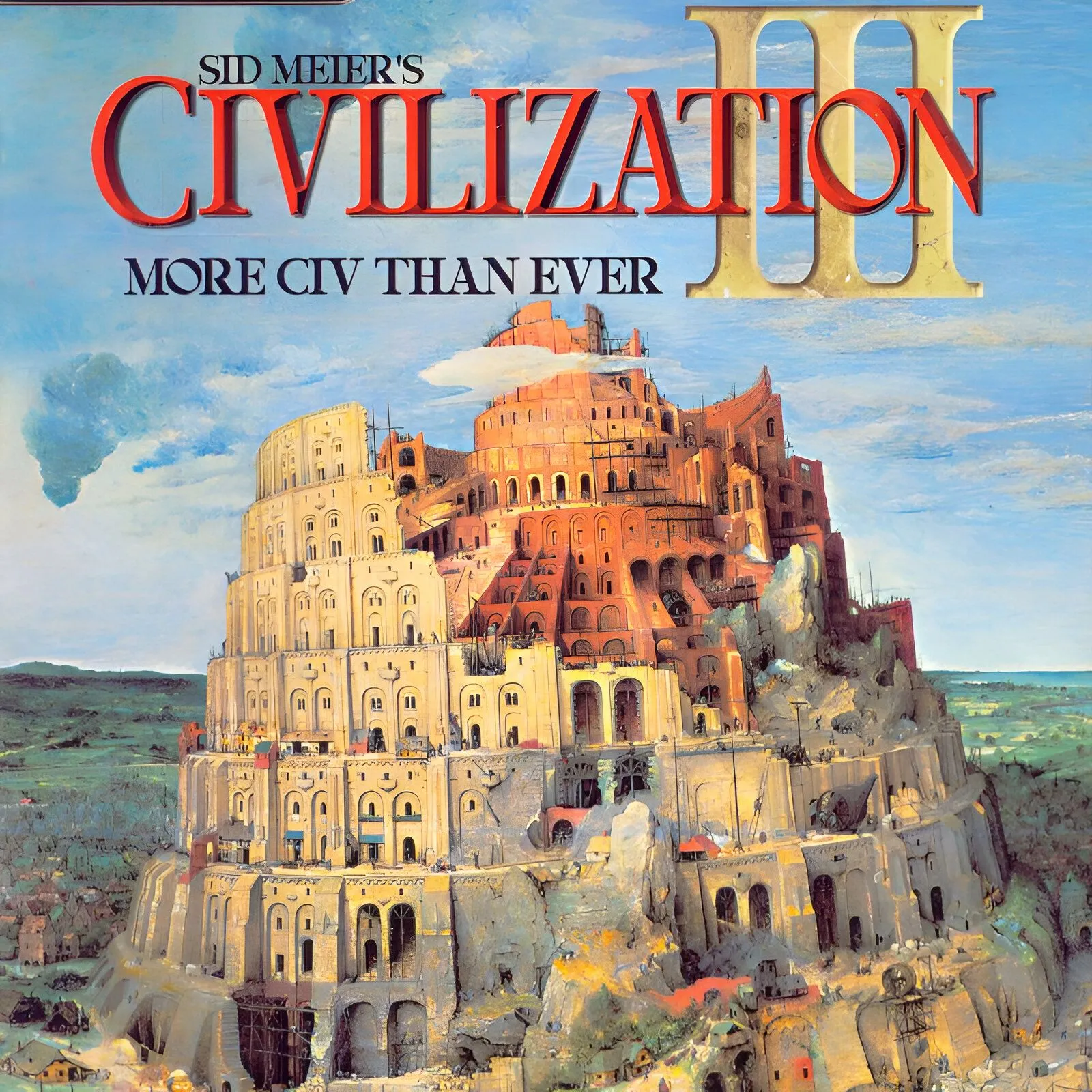 Hình ảnh Civilization III, thể hiện bản đồ được tạo ngẫu nhiên và chiều sâu game
