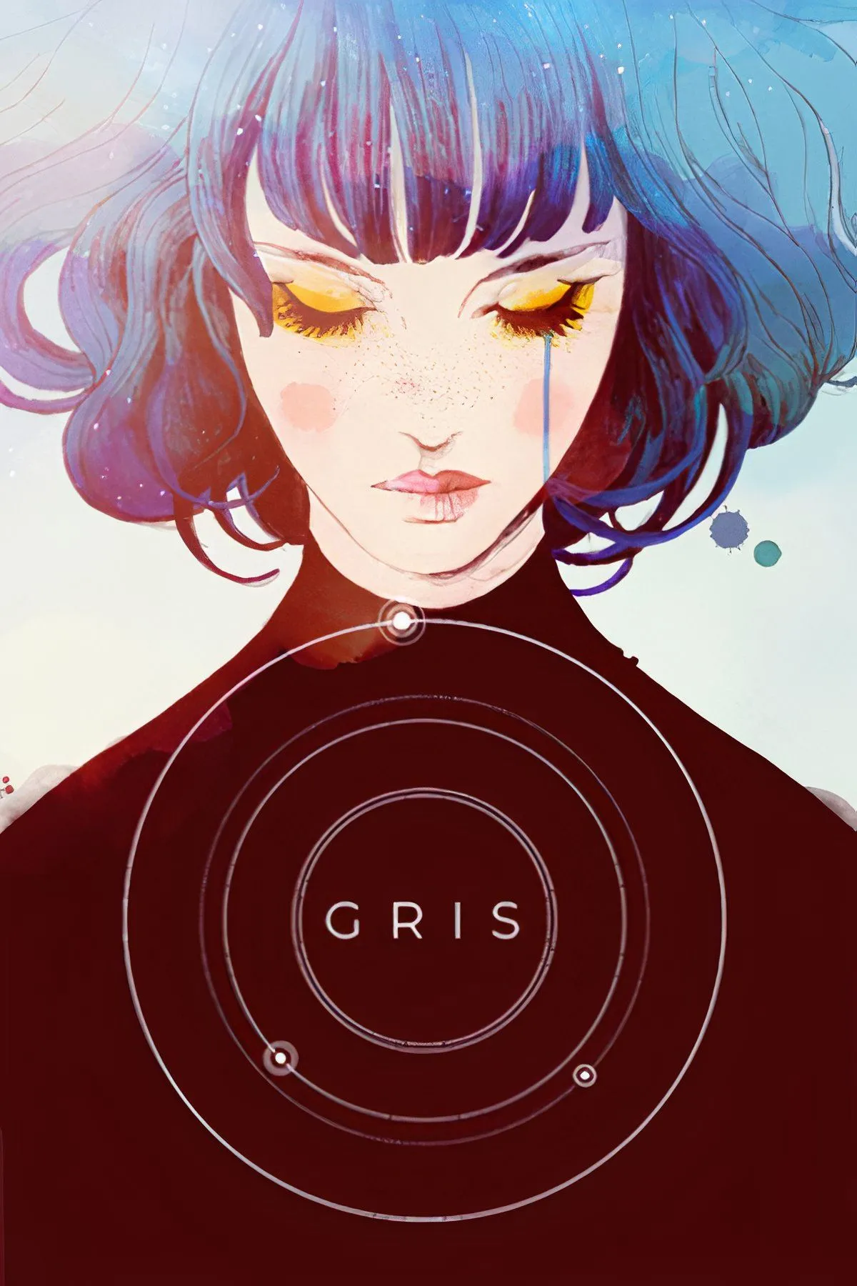 Hình ảnh đồ họa vẽ tay tuyệt đẹp từ game Gris, thể hiện thế giới đầy màu sắc và cảm xúc của trò chơi phiêu lưu giải đố.