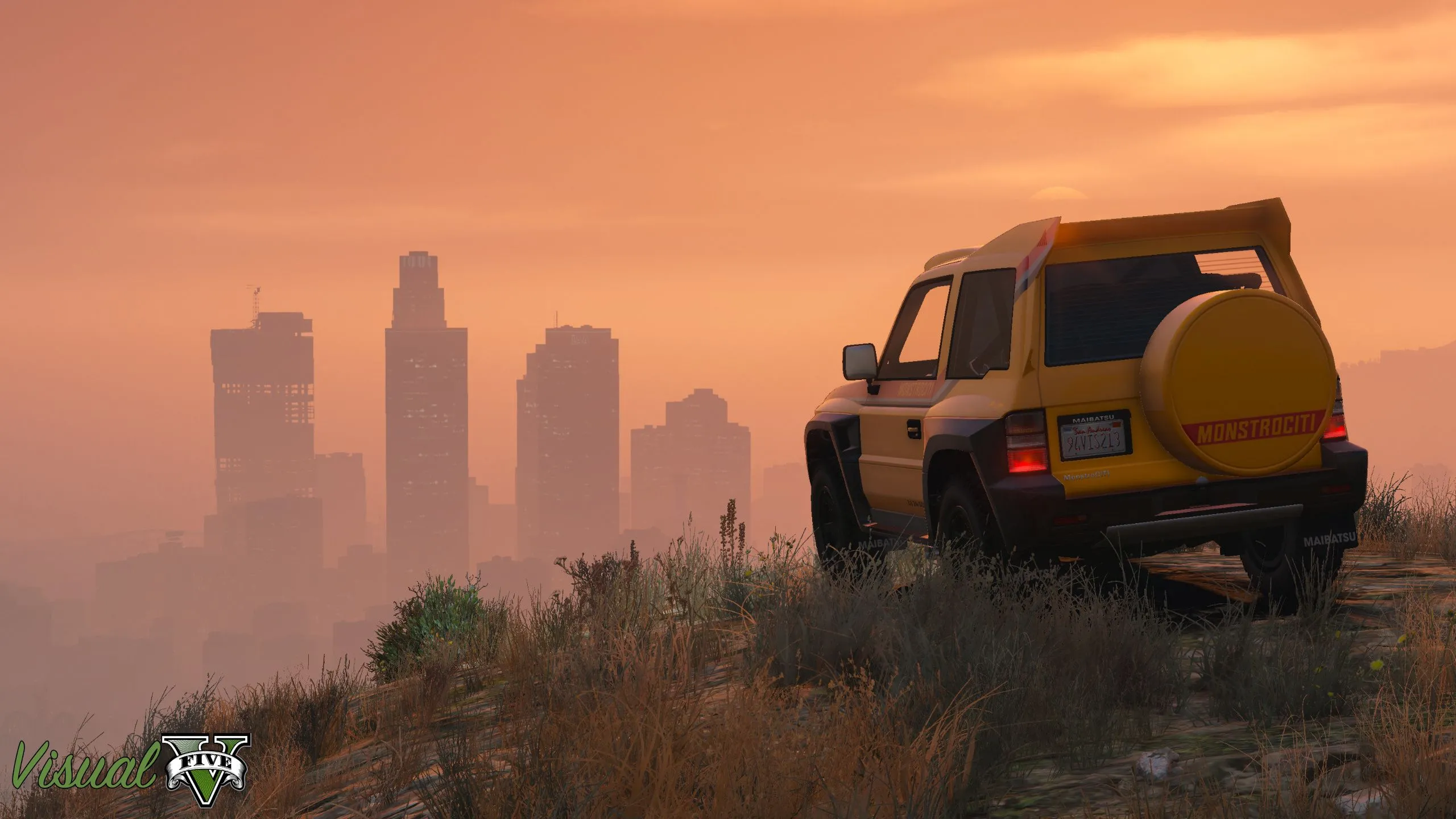 Hình ảnh mod VisualV trong Grand Theft Auto V, minh họa sự sáng tạo không giới hạn của cộng đồng game thủ GTA.