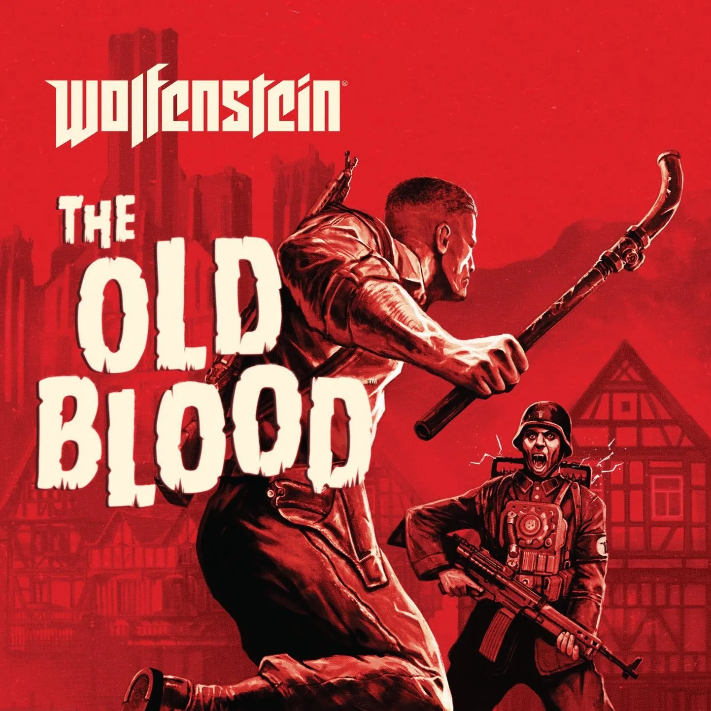 Hình ảnh nhân vật chính B.J. Blazkowicz trong Wolfenstein: The Old Blood, một game tiền truyện gốc DLC