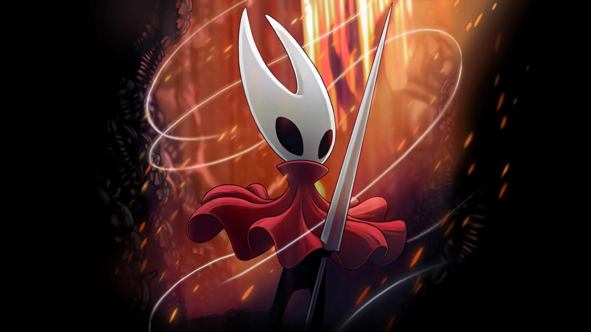 Hình ảnh nhân vật chính Hornet trong game Hollow Knight Silksong, một game phiêu lưu hành động 2D được chờ đợi.