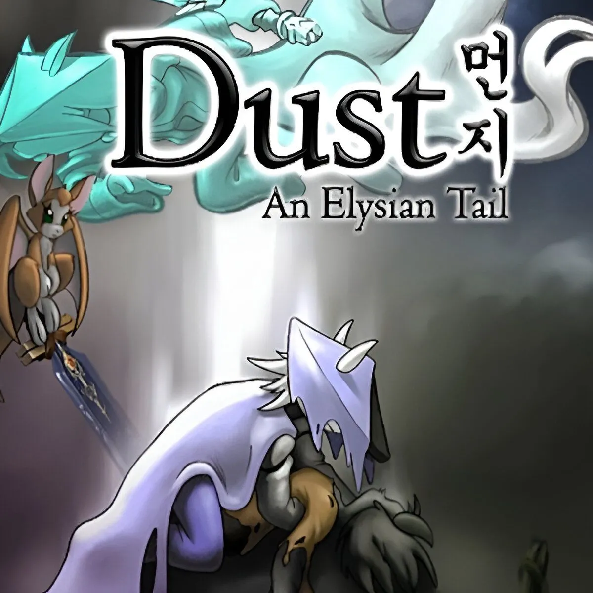 Hình ảnh nhân vật Dust chiến đấu trong thế giới Falana của Dust: An Elysian Tail, game RPG 2D do Dean Dodrill phát triển