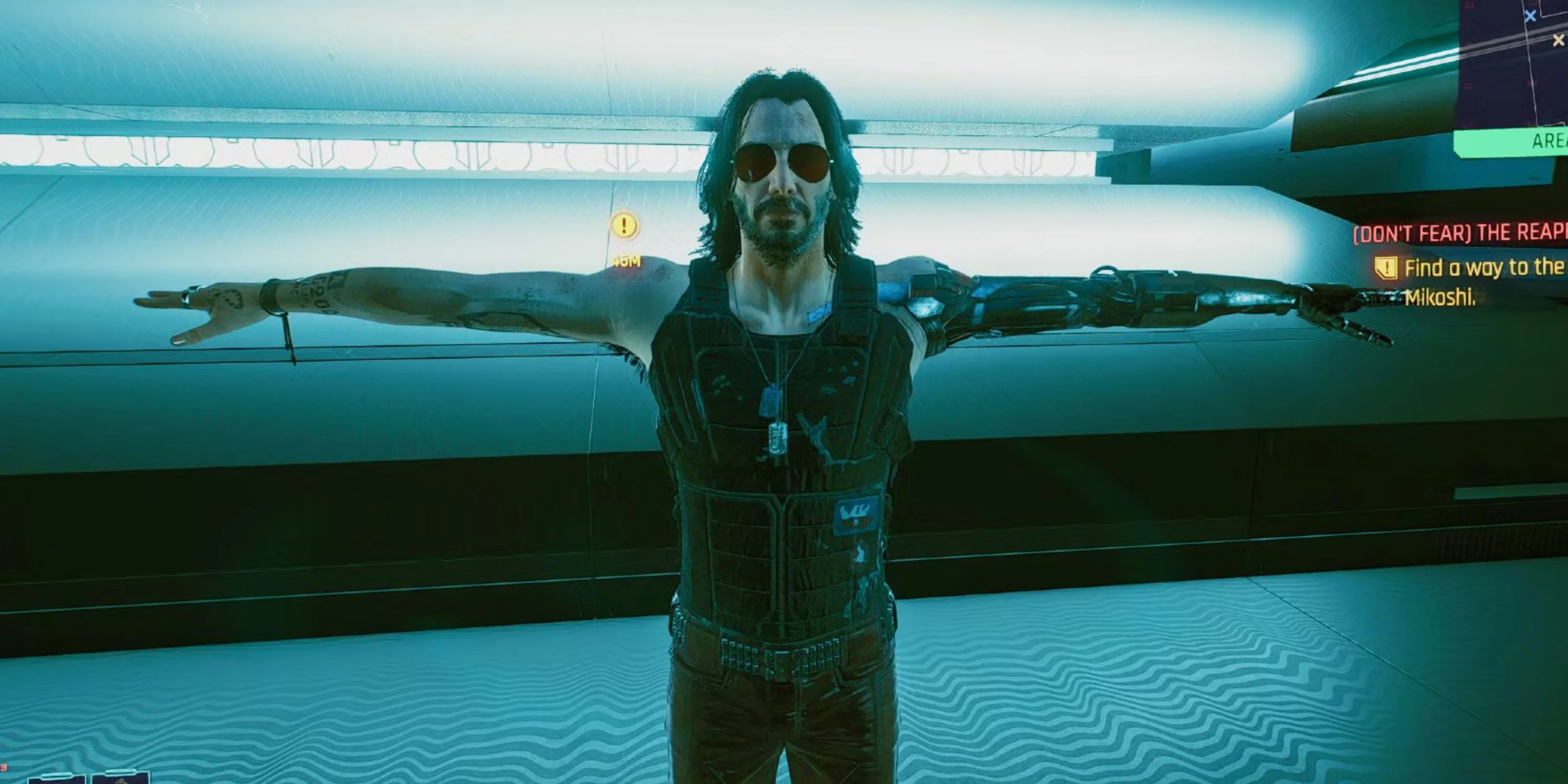 Hình ảnh nhân vật Johnny Silverhand trong Cyberpunk 2077, một biểu tượng của thế giới game.