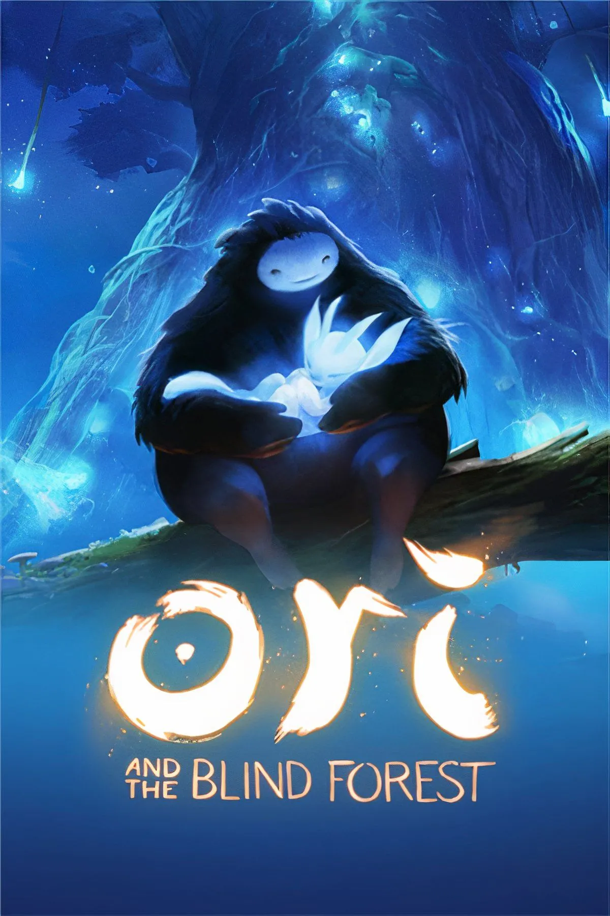 Hình ảnh Ori và Naru từ game Ori and the Blind Forest với đồ họa hoạt hình tuyệt đẹp