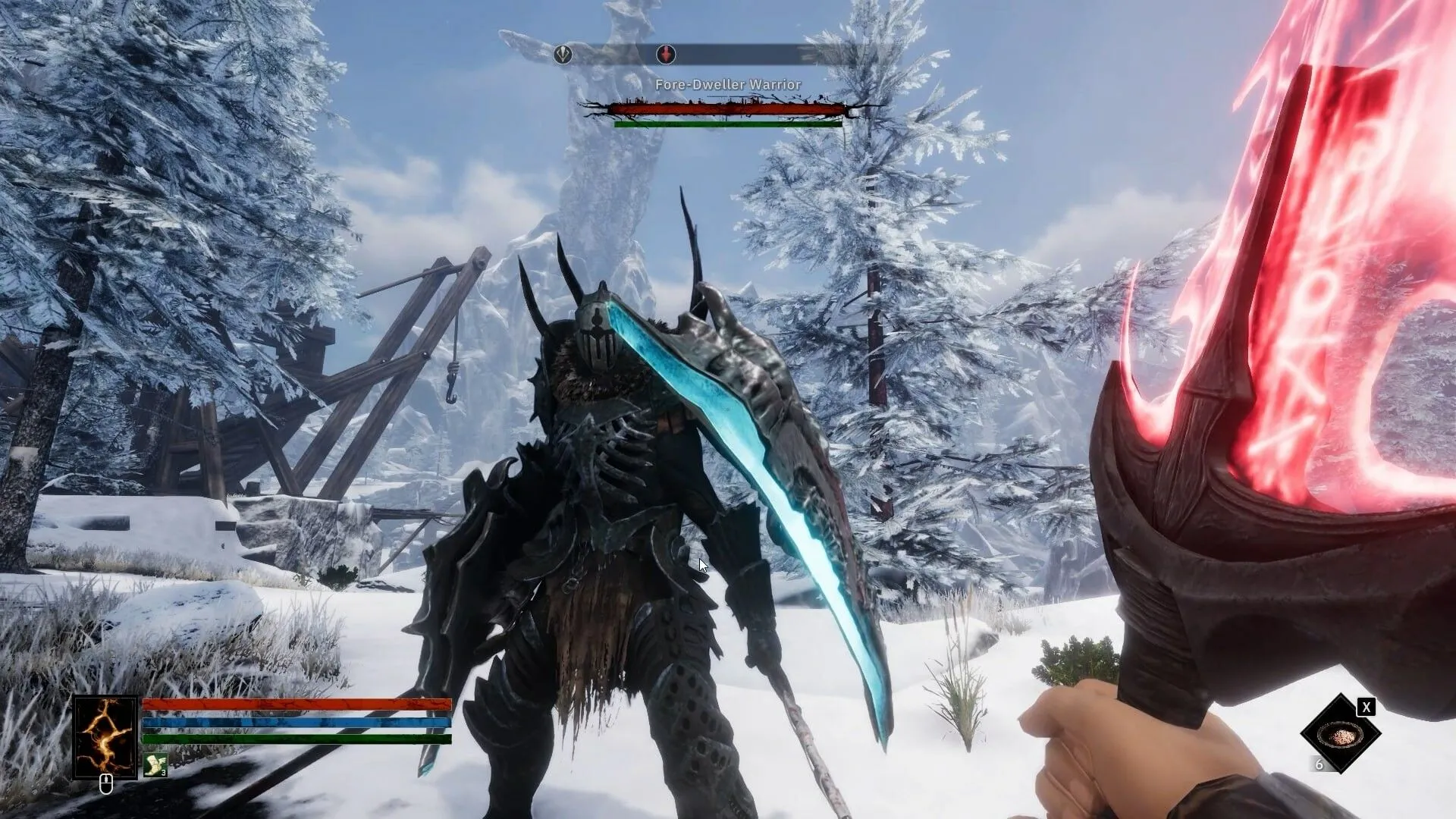 Hình ảnh quảng bá chính thức của game Tainted Grail: The Fall of Avalon, thể hiện phong cách đồ họa u tối và không khí phiêu lưu.