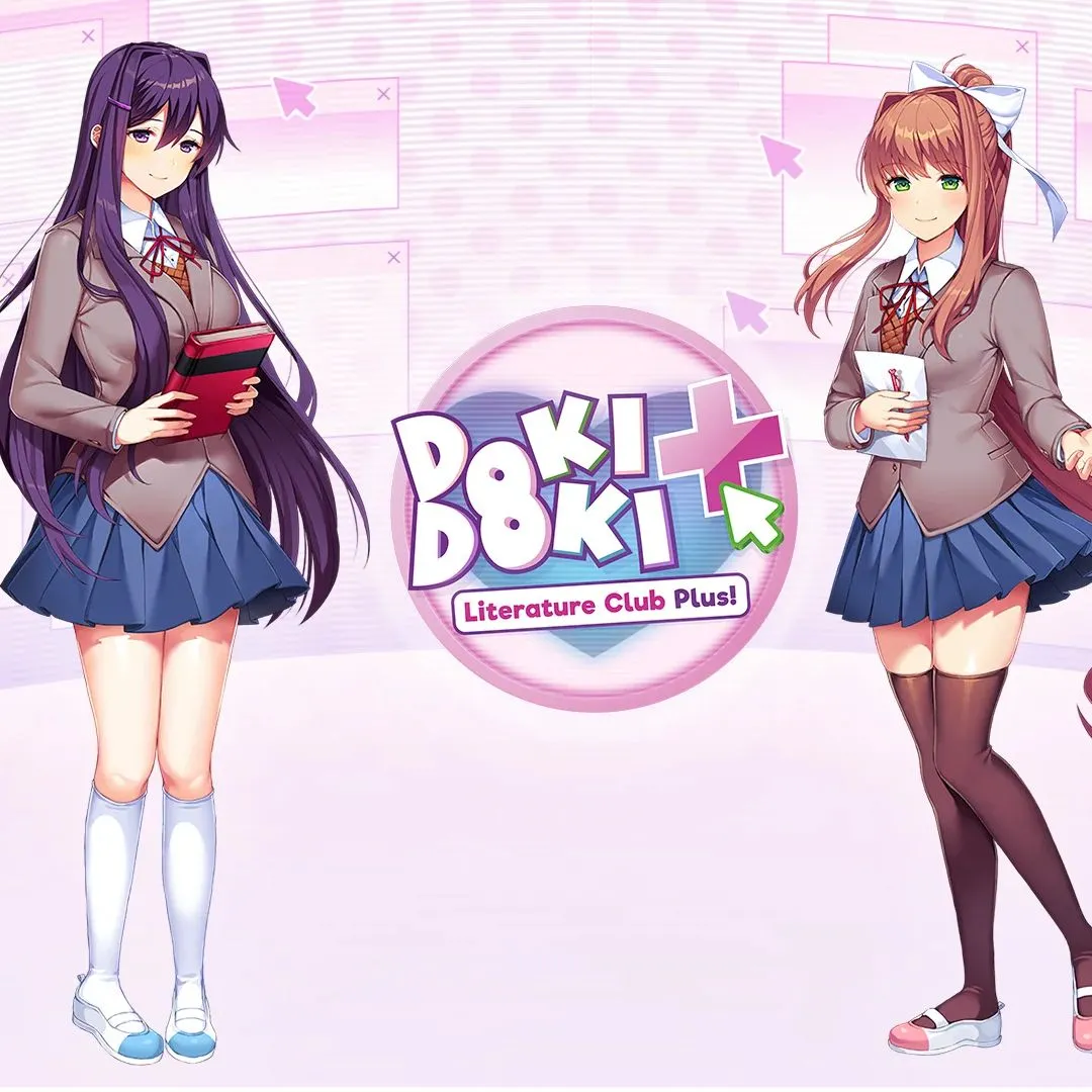 Hình ảnh sản phẩm của game Doki Doki Literature Club Plus, minh họa các nhân vật nữ chính