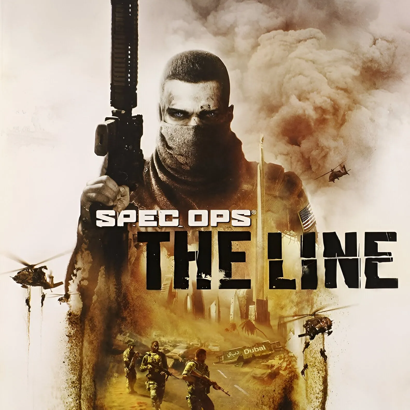 Hình ảnh sản phẩm của game Spec Ops: The Line, thể hiện bối cảnh chiến tranh khốc liệt tại Dubai