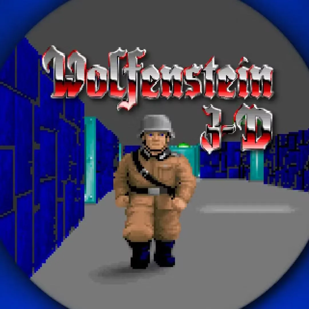 Hình ảnh sản phẩm của game Wolfenstein 3D, tựa game FPS đặt nền móng cho thể loại bắn súng góc nhìn thứ nhất