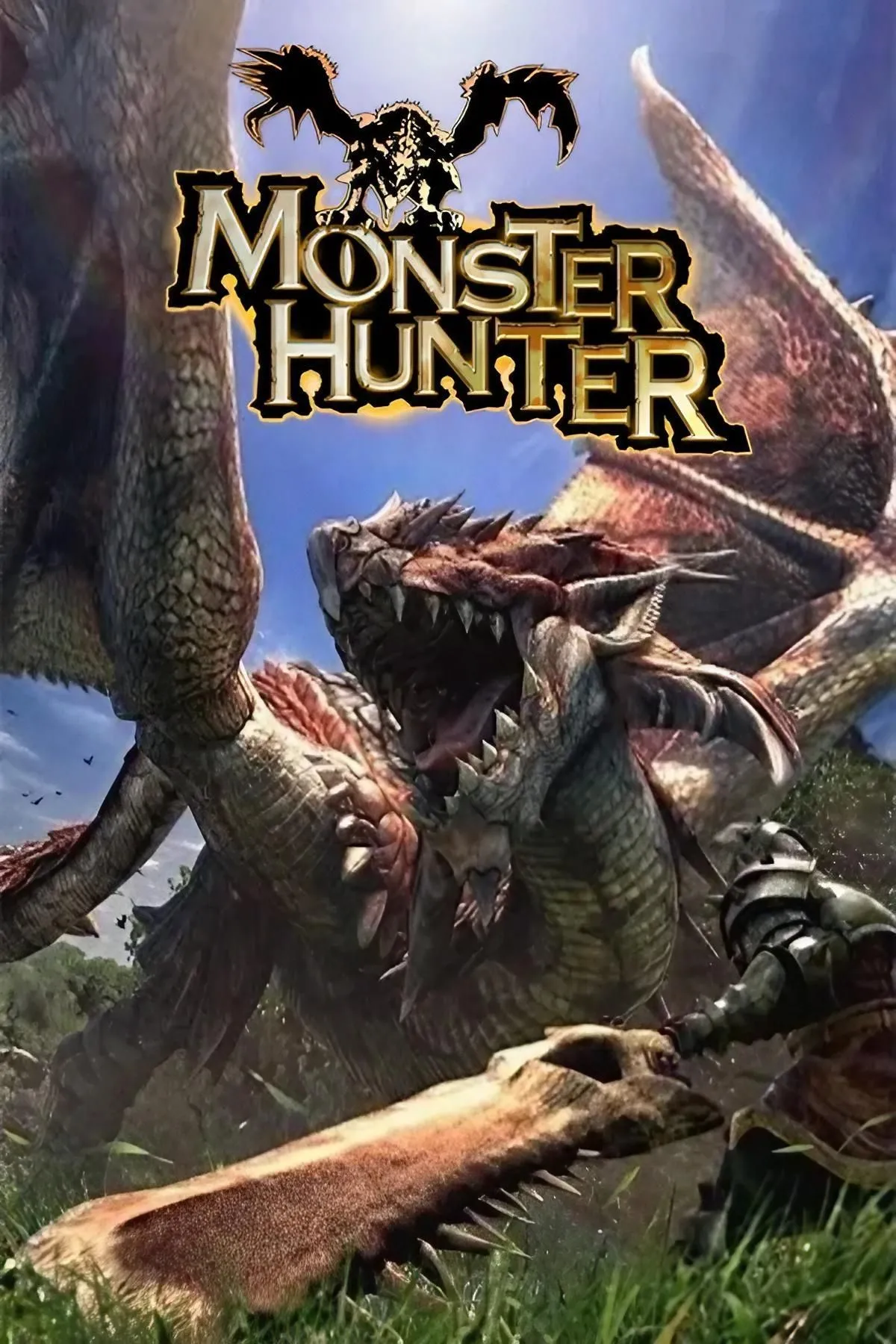 Hình ảnh thợ săn chuẩn bị đối đầu với quái vật khổng lồ trong thế giới Monster Hunter